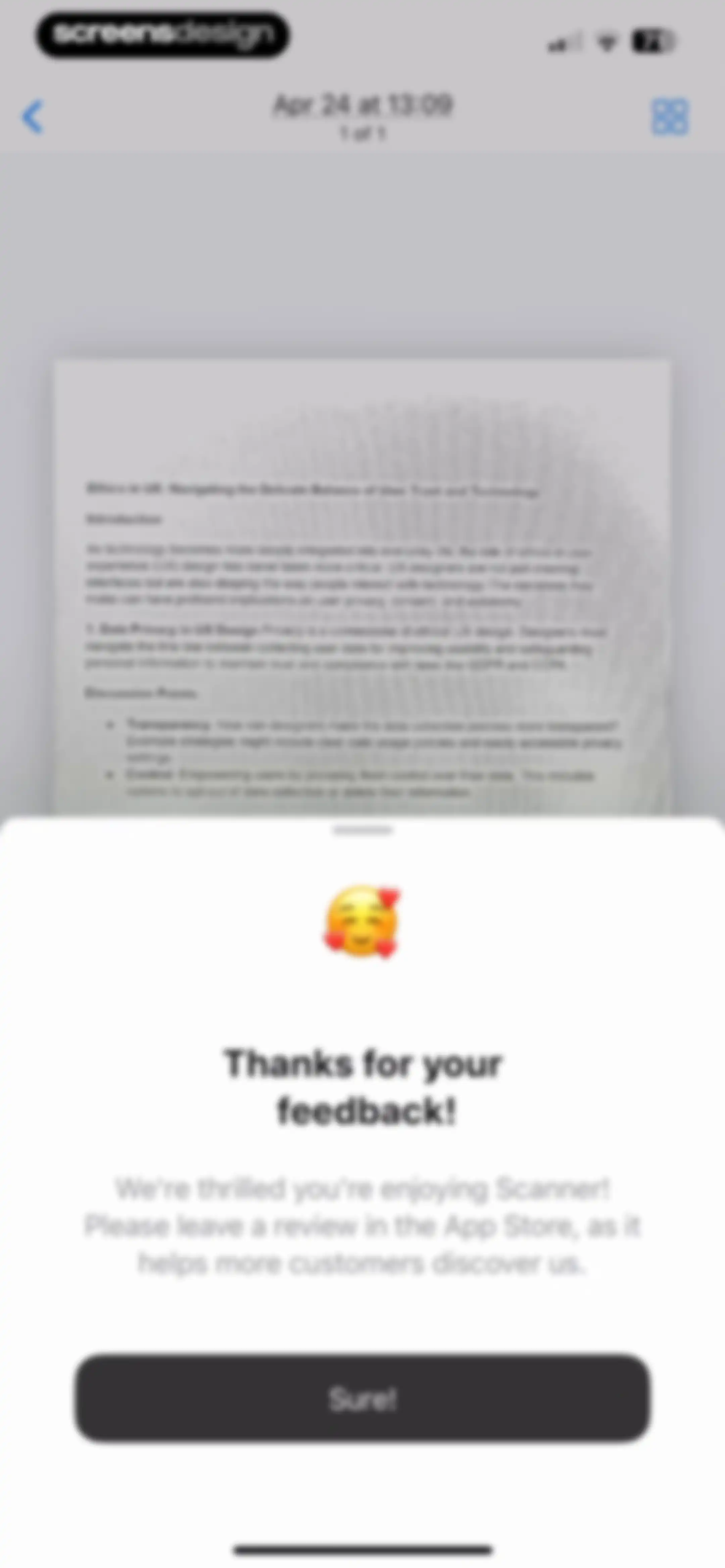 Scanner App. JPG, Photo to PDF screen 35