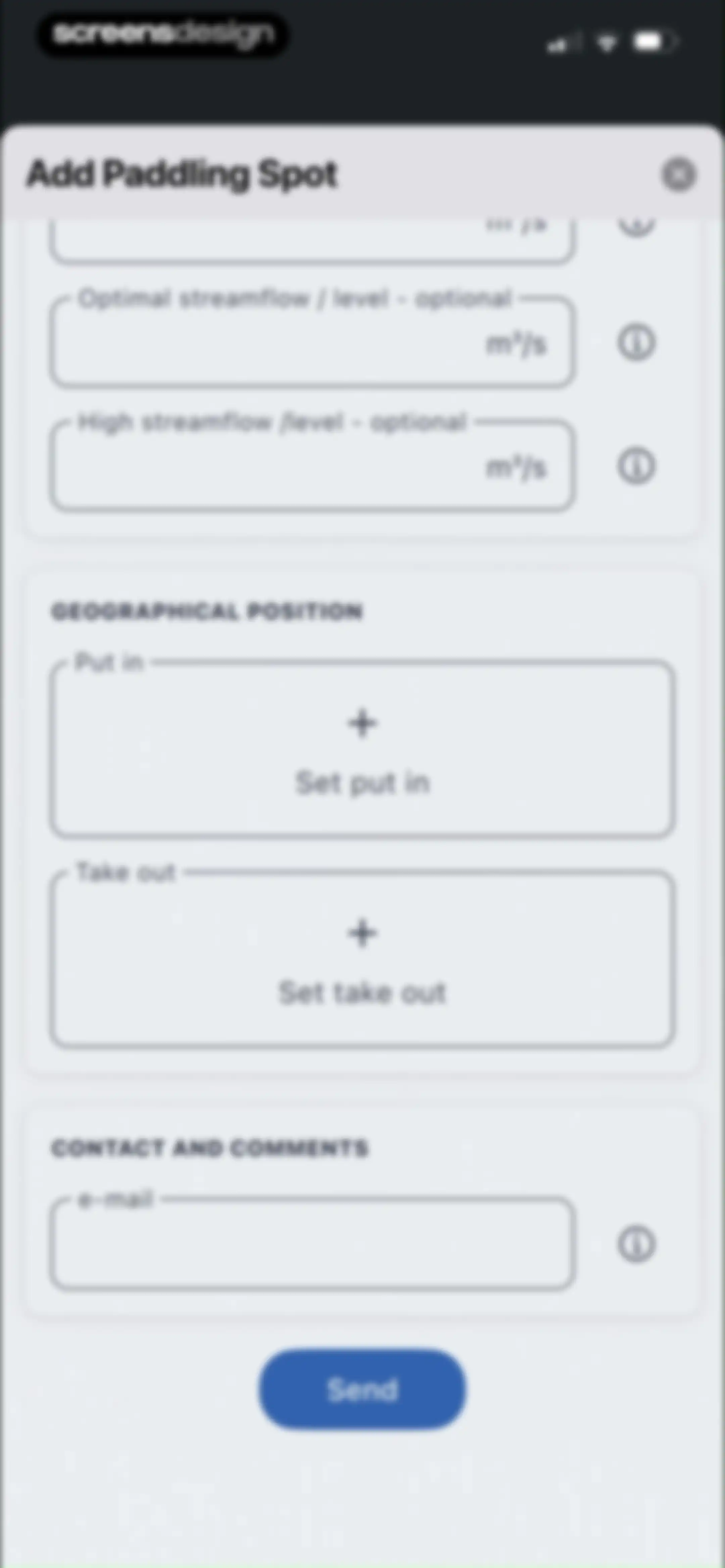 RiverApp - River levels screen 24