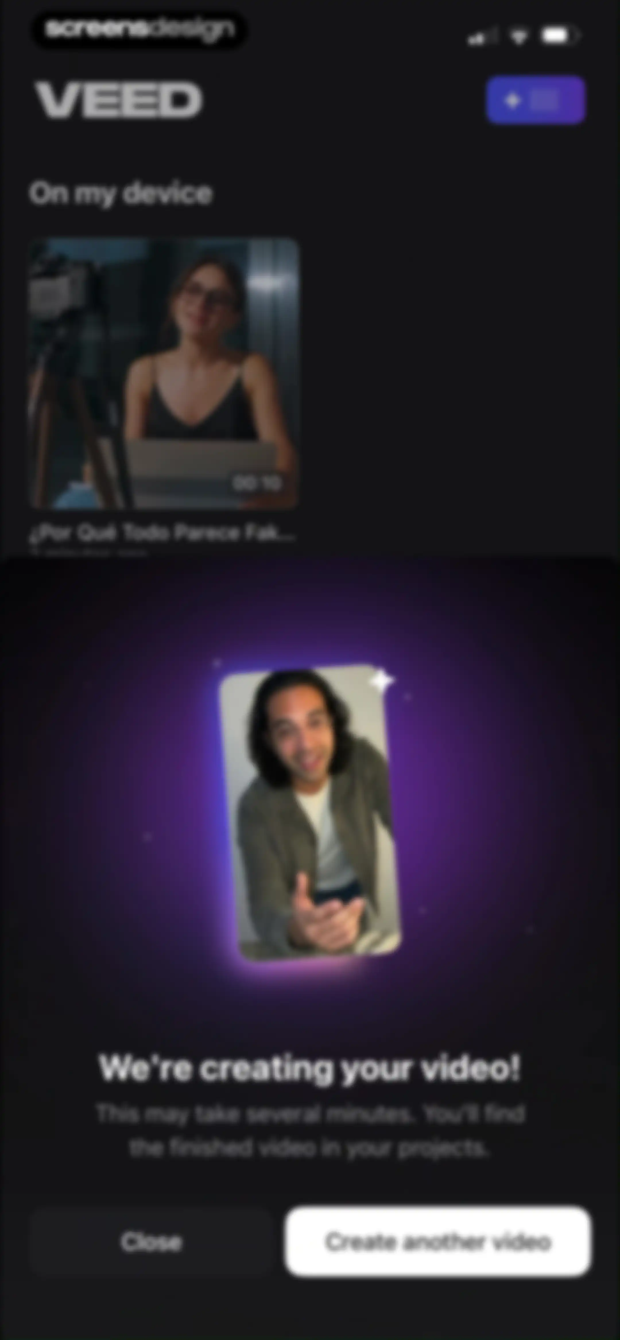 VEED Shorts: AI videos screen 71