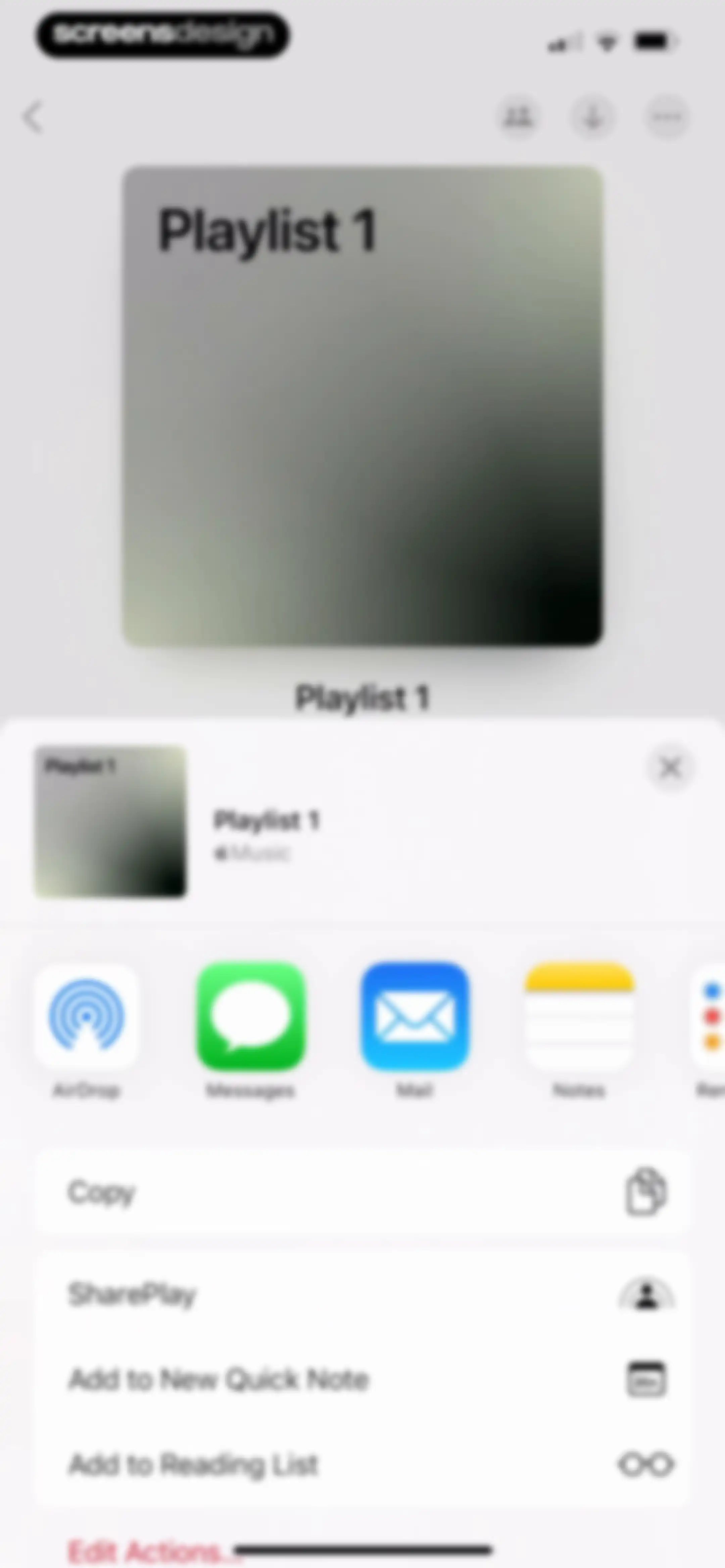 Apple Music screen 101