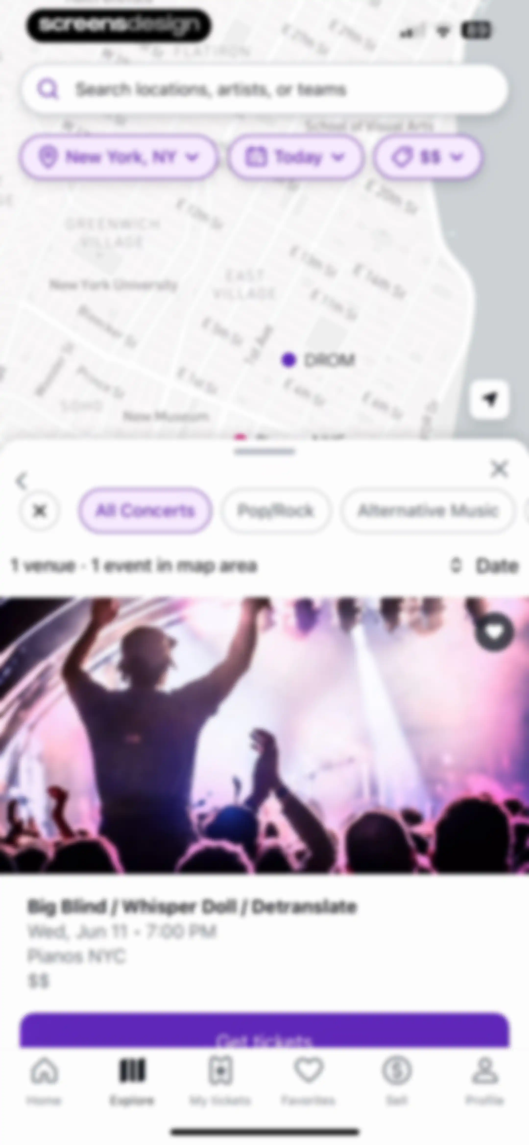 StubHub: Event Tickets screen 65
