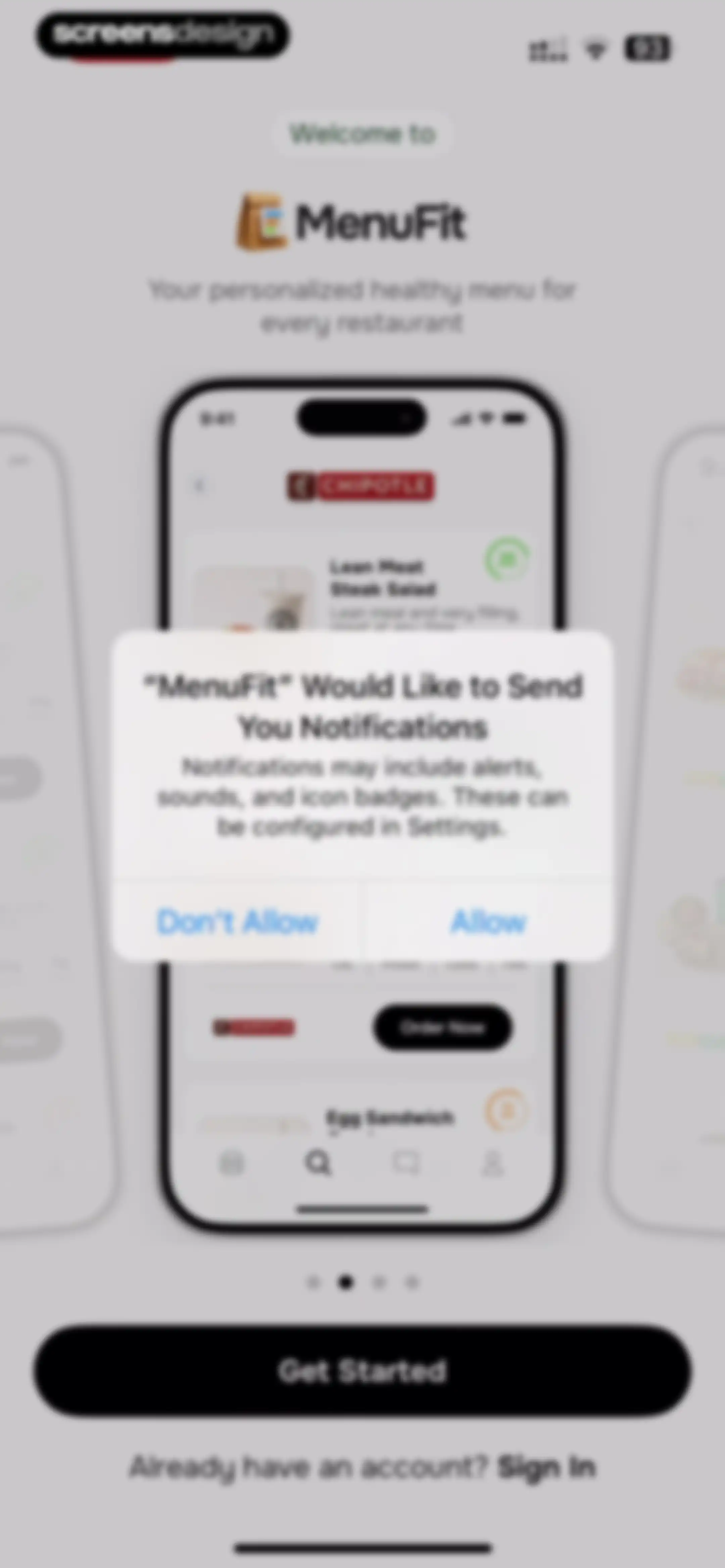 MenuFit - Healthy Eating Out screen 3