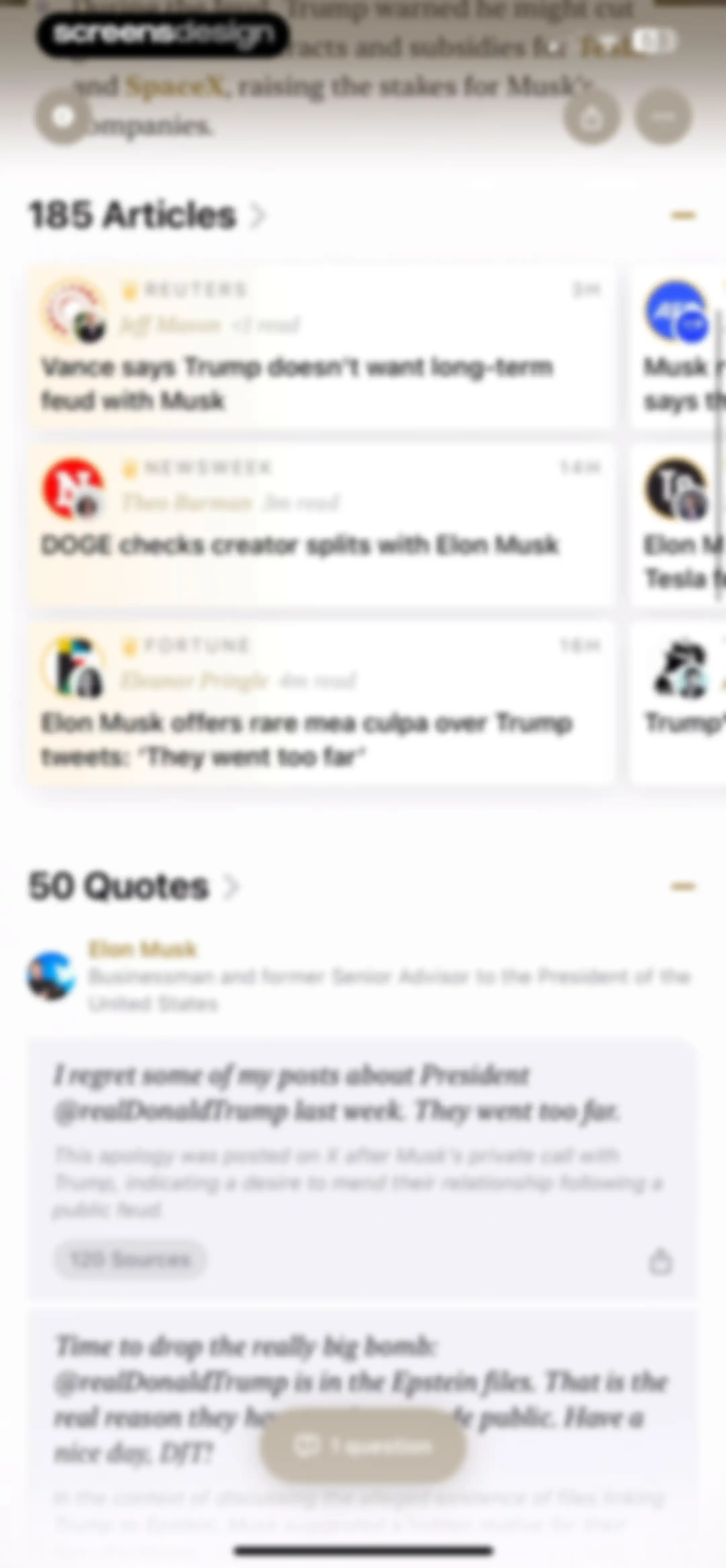Particle: Personalized News screen 33
