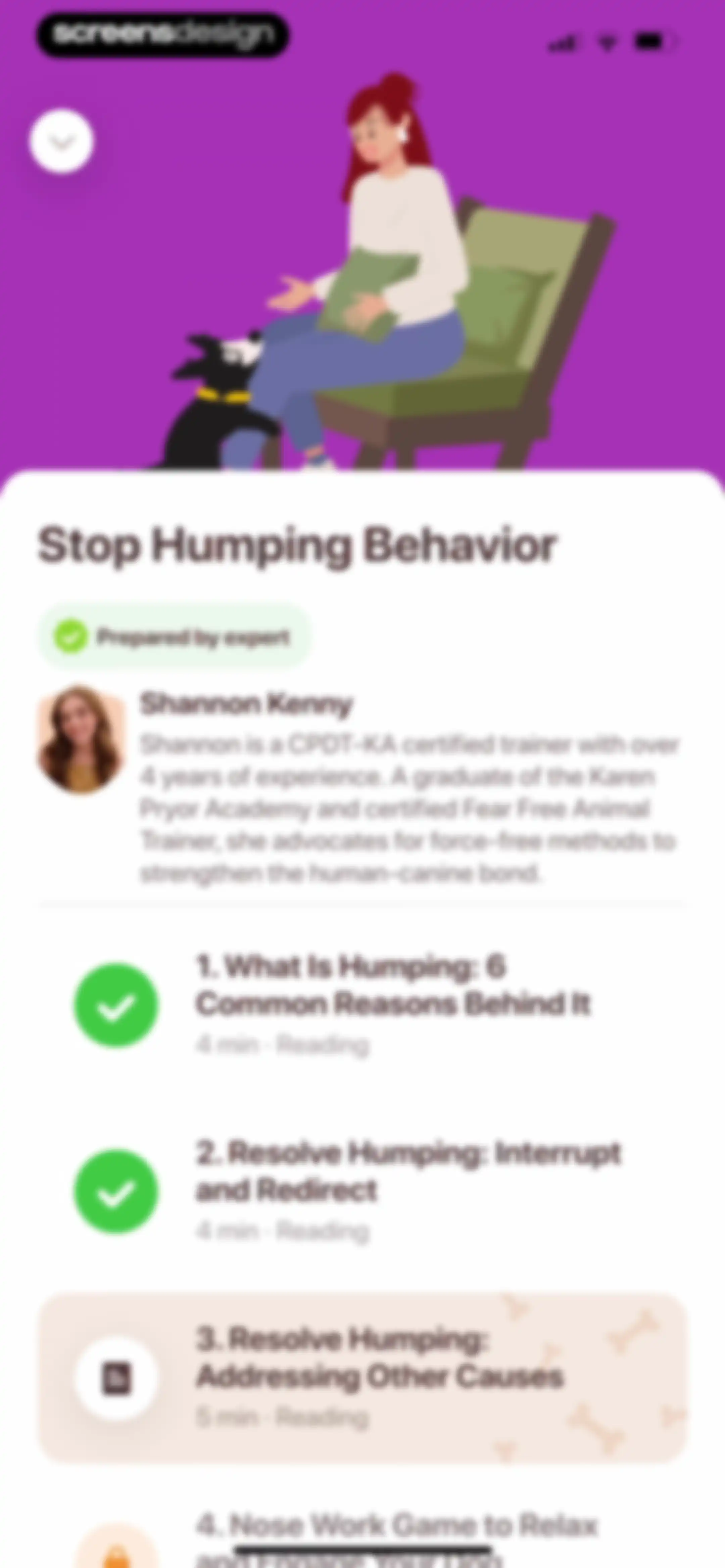 Woofz - Puppy and Dog Training screen 110