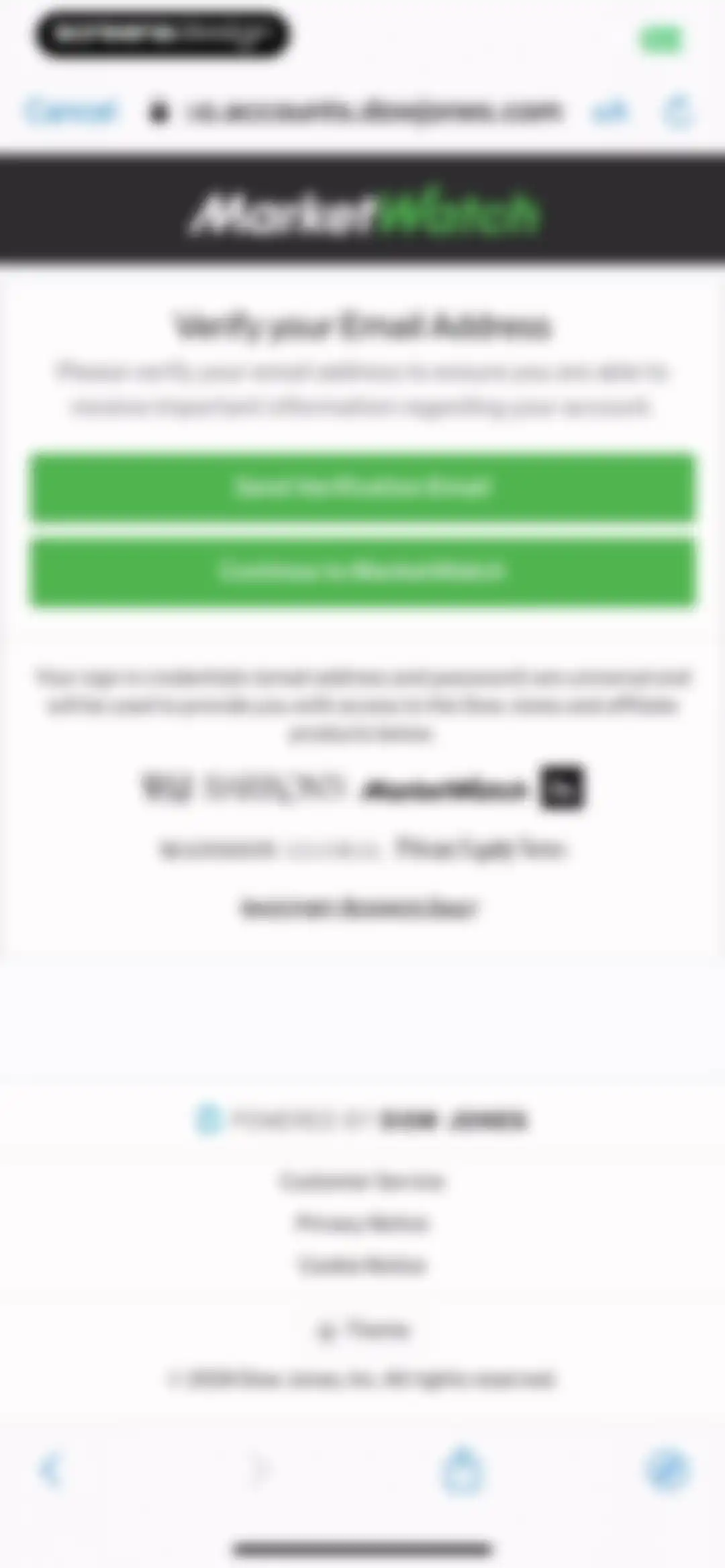 MarketWatch - News & Data screen 11
