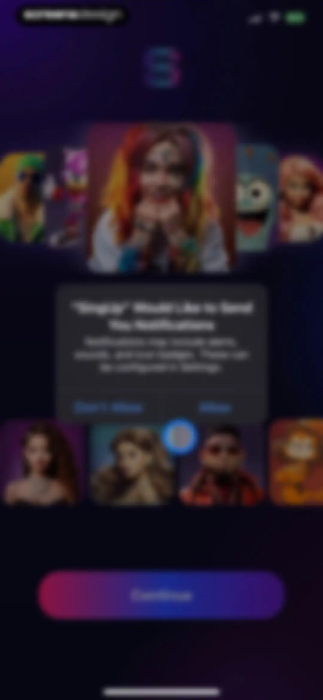 SingUp: AI Music Generator screen 3