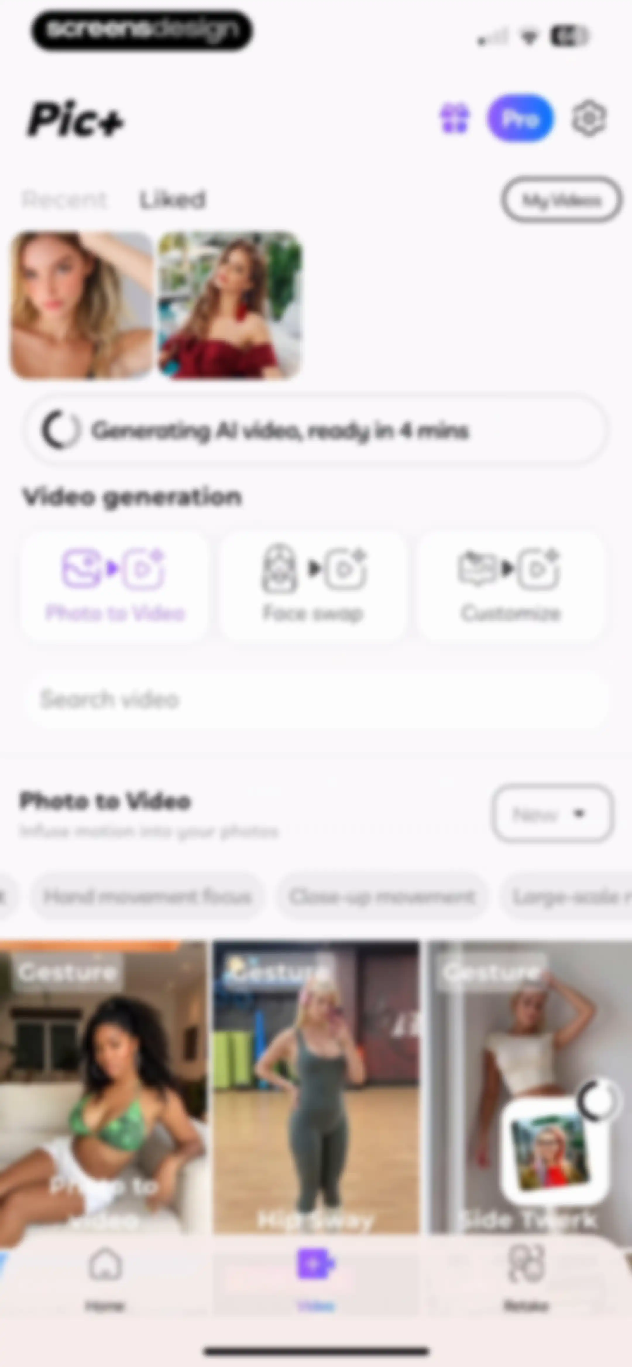 Pic+ - AI Video Generator screen 65