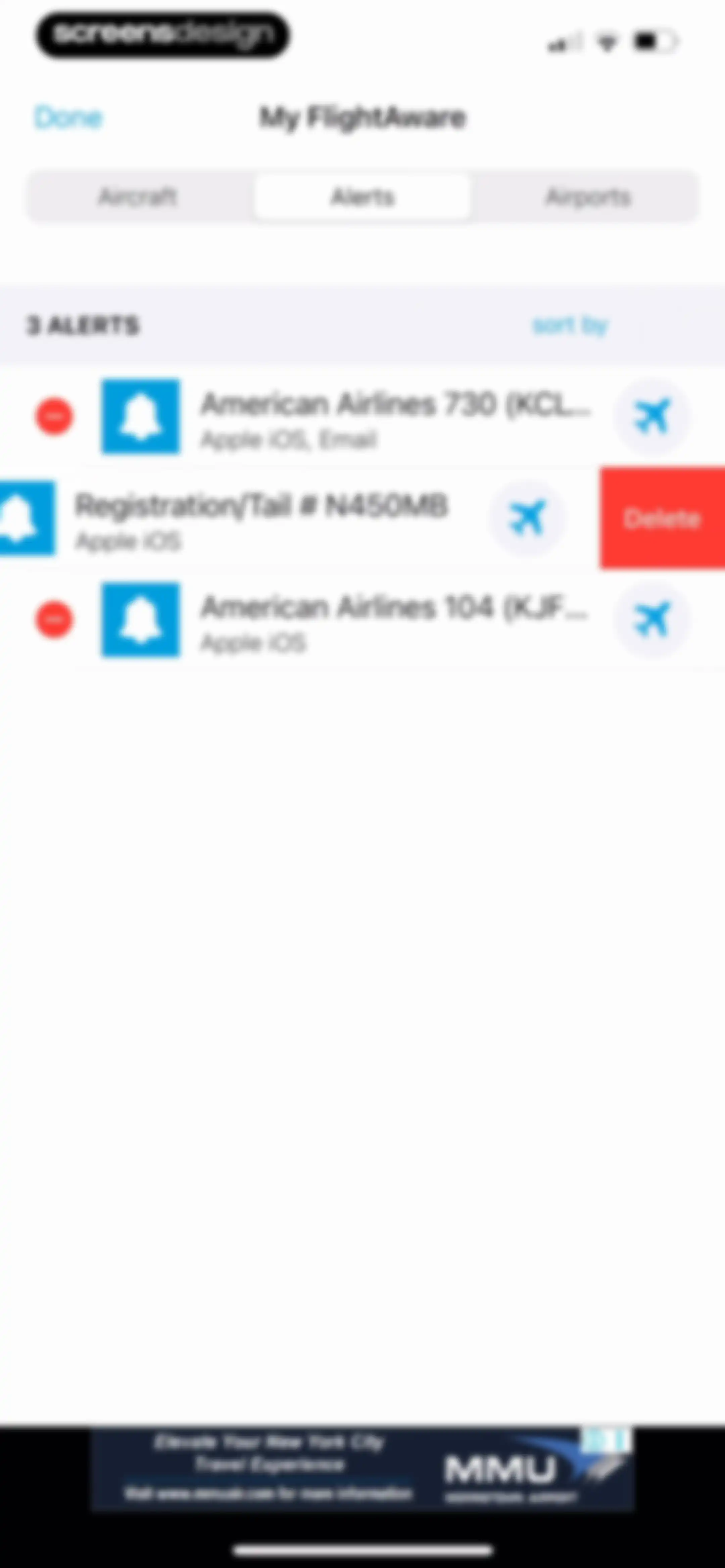 FlightAware Flight Tracker screen 80