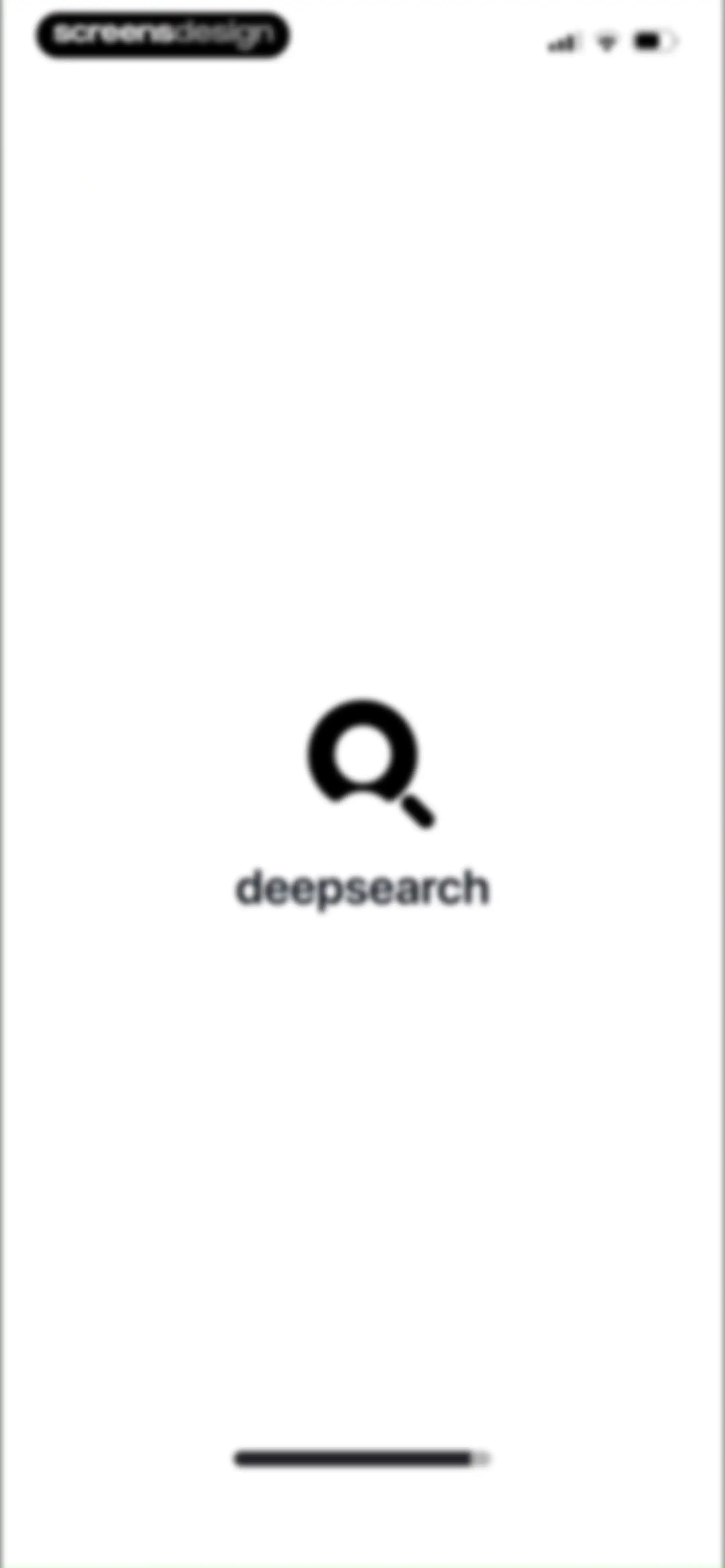 Deepsearch AI Search Assistant screen 1