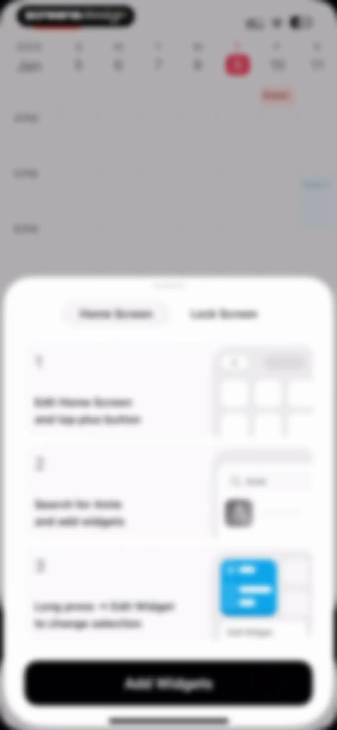 Amie - Todos, calendar screen 52