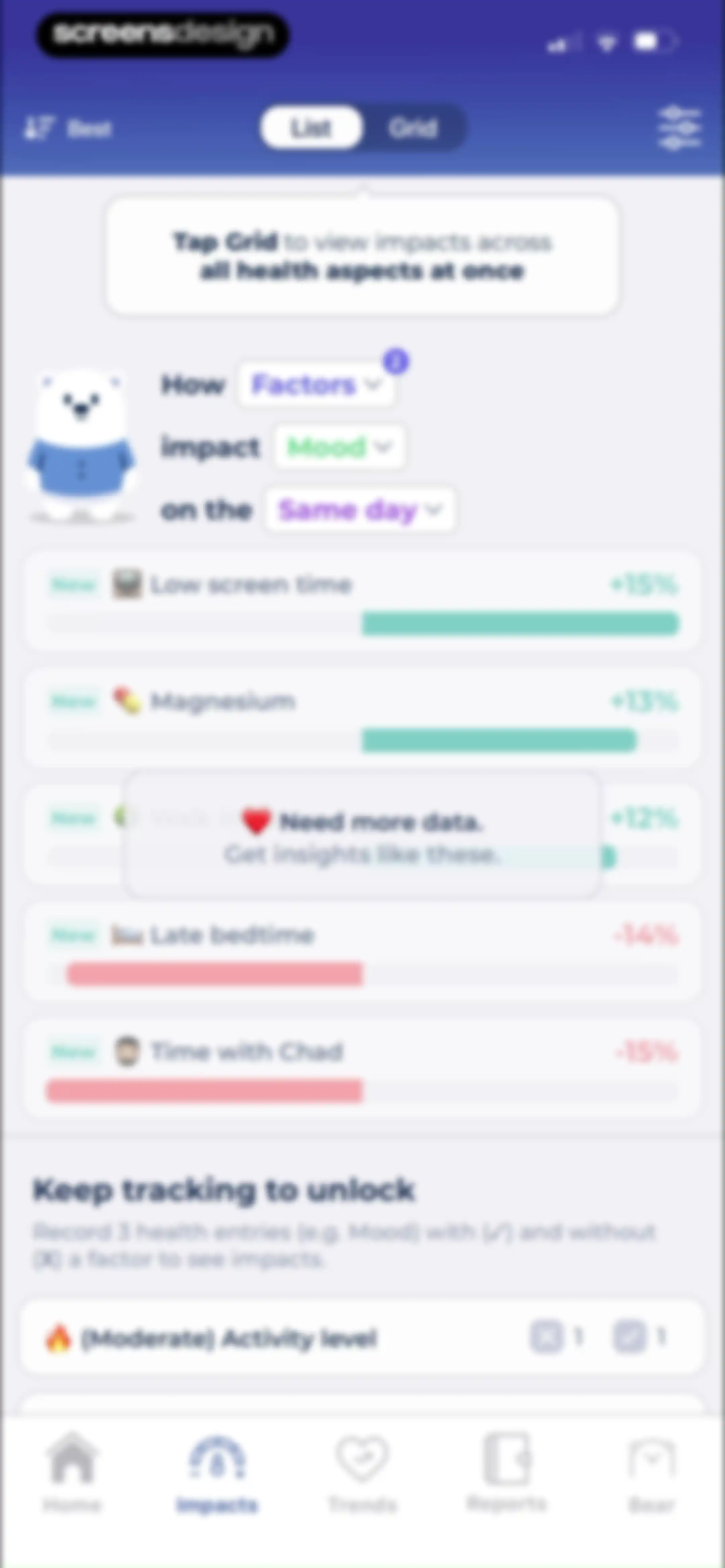 Bearable - Symptom Tracker screen 116