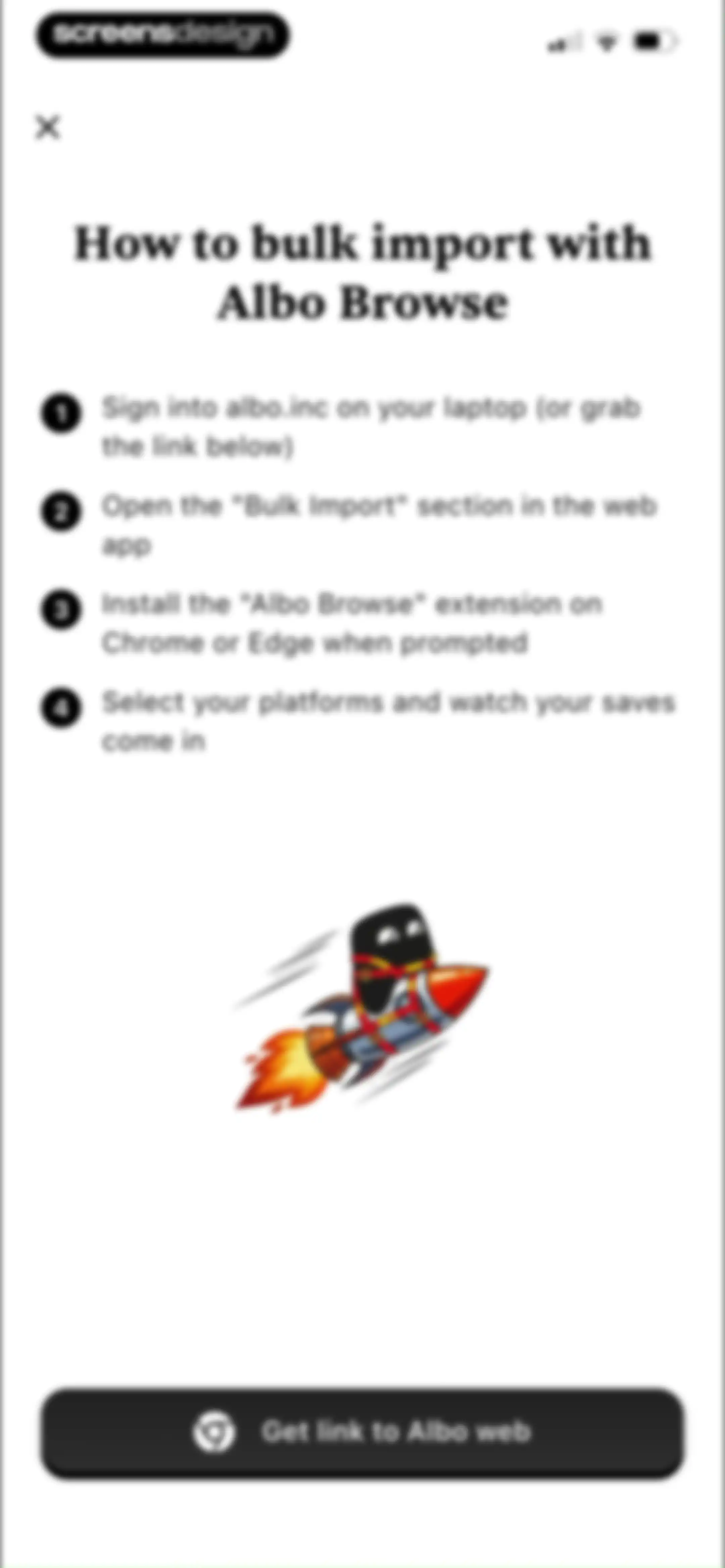 Albo: Save & Organize screen 102