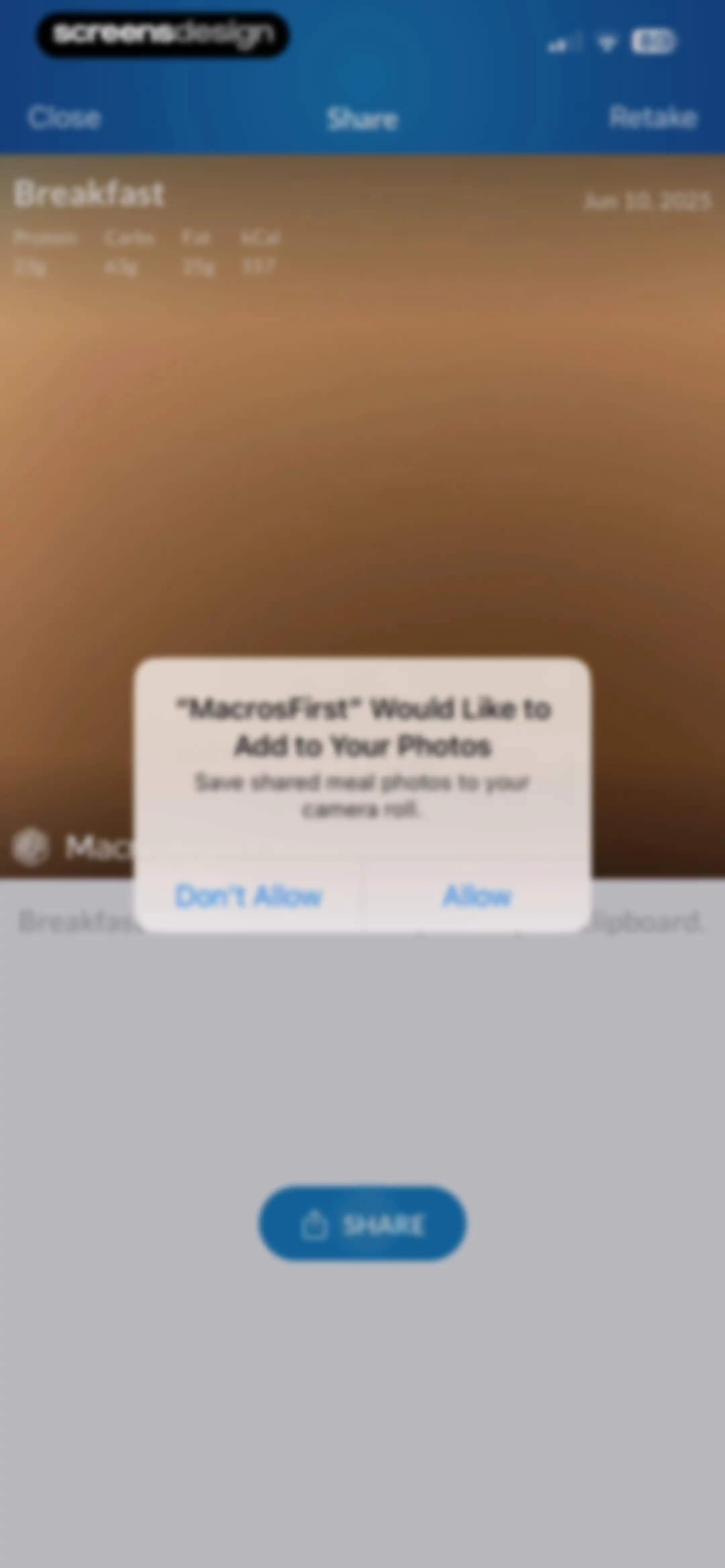 MacrosFirst - Macro Tracker screen 93