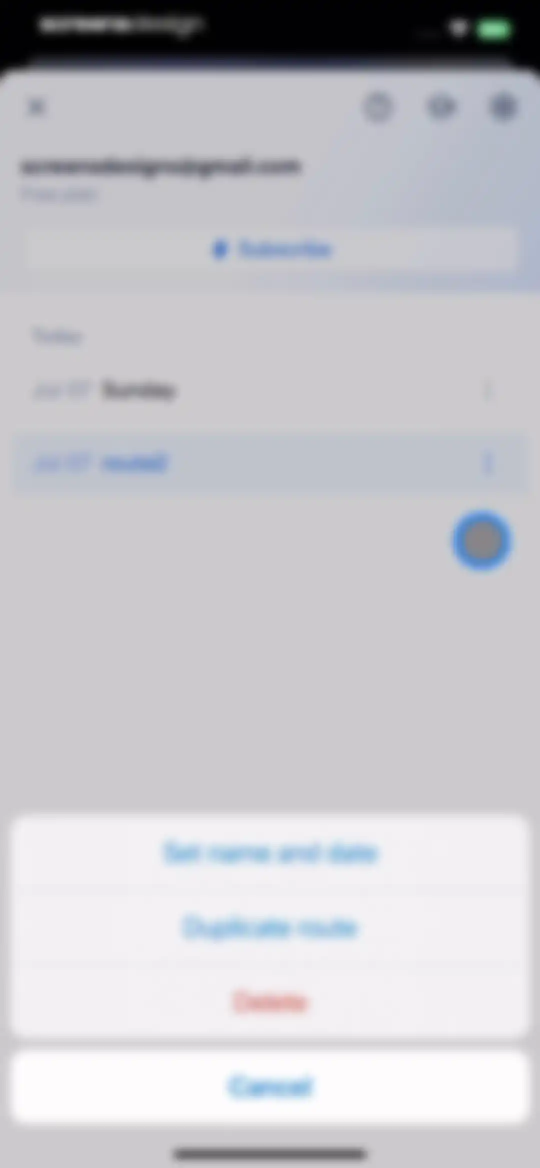 Spoke Route Planner screen 60
