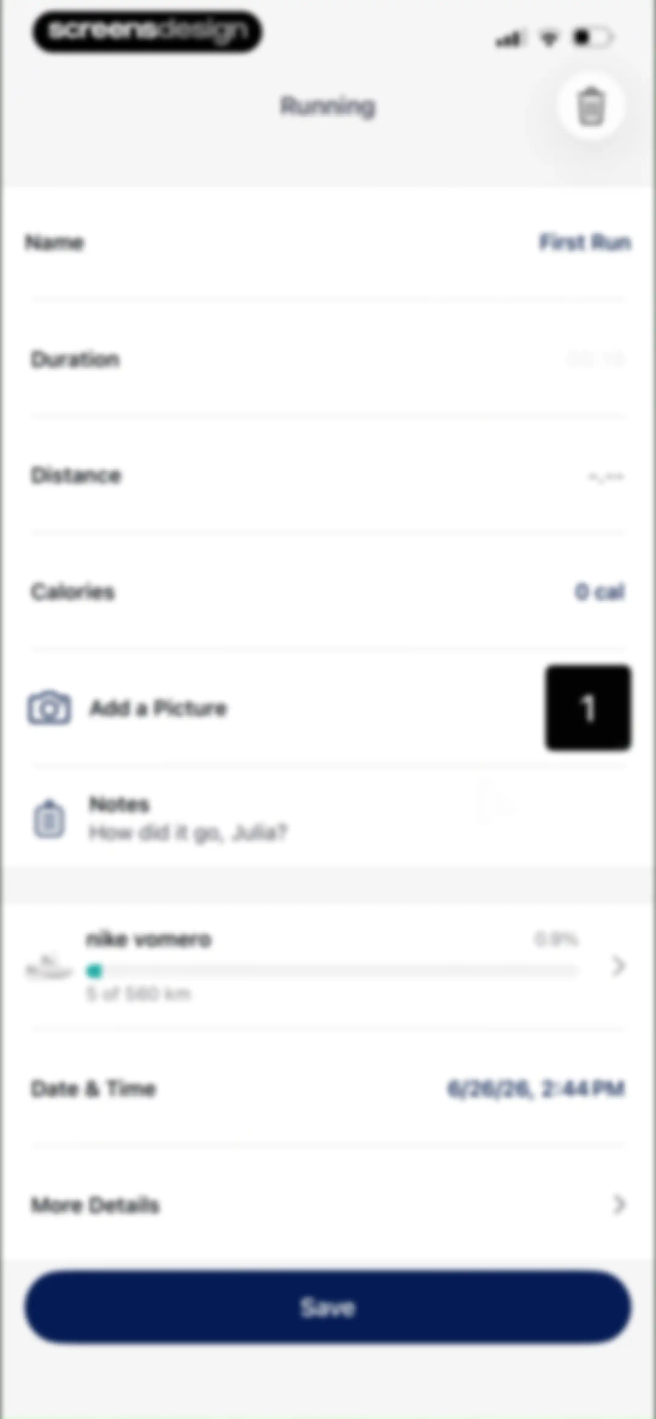 ASICS Runkeeper—Run Tracker screen 97