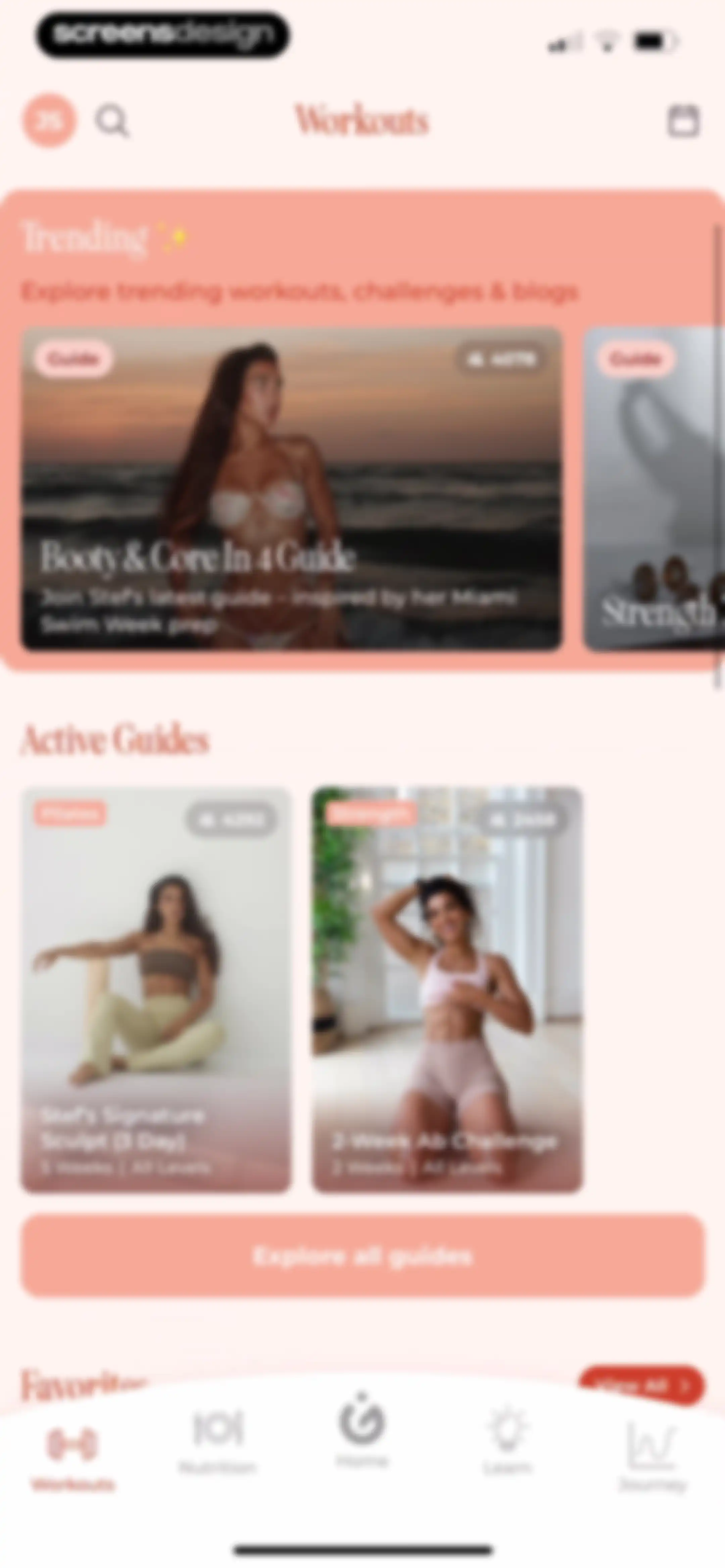 WeGLOW: Home Workout for Women screen 124