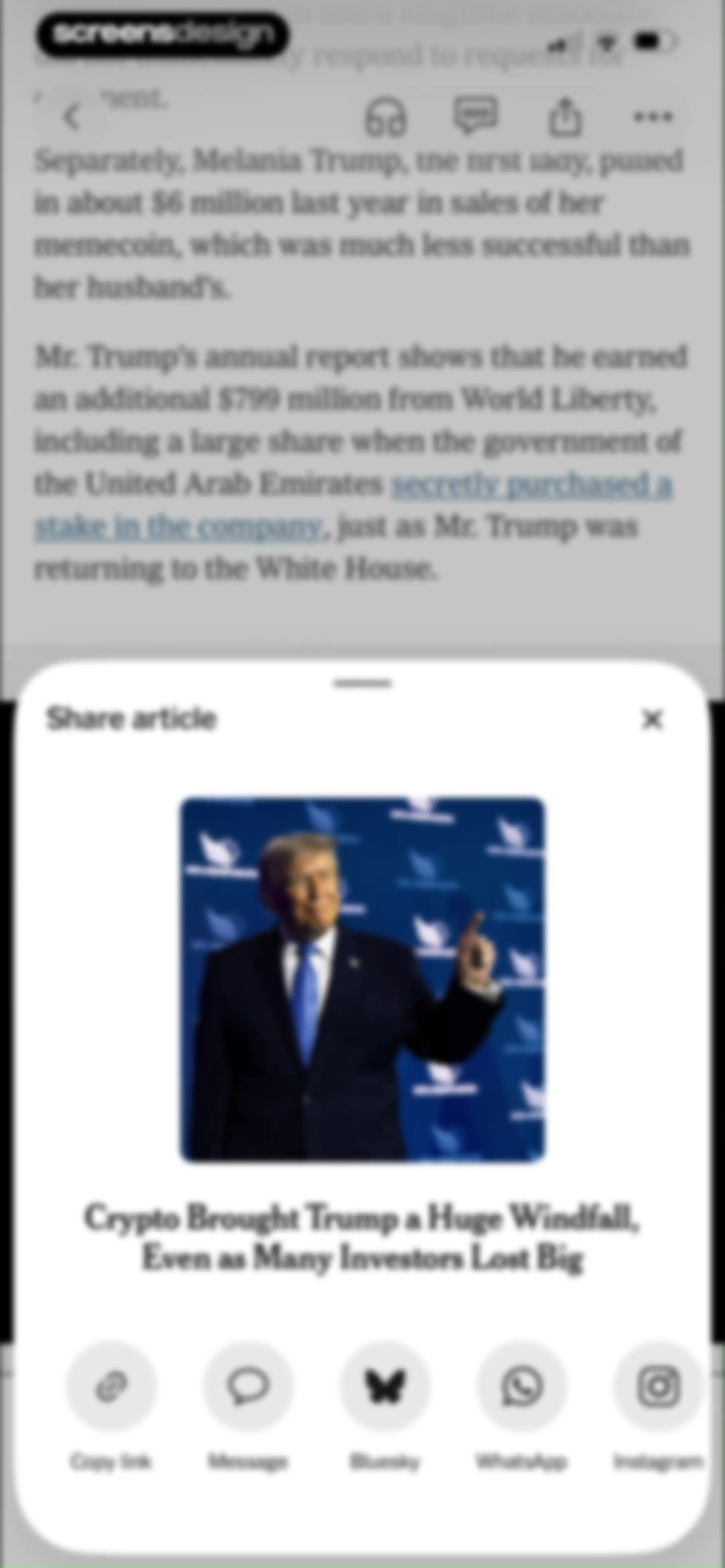 NYTimes: US and Global News screen 34