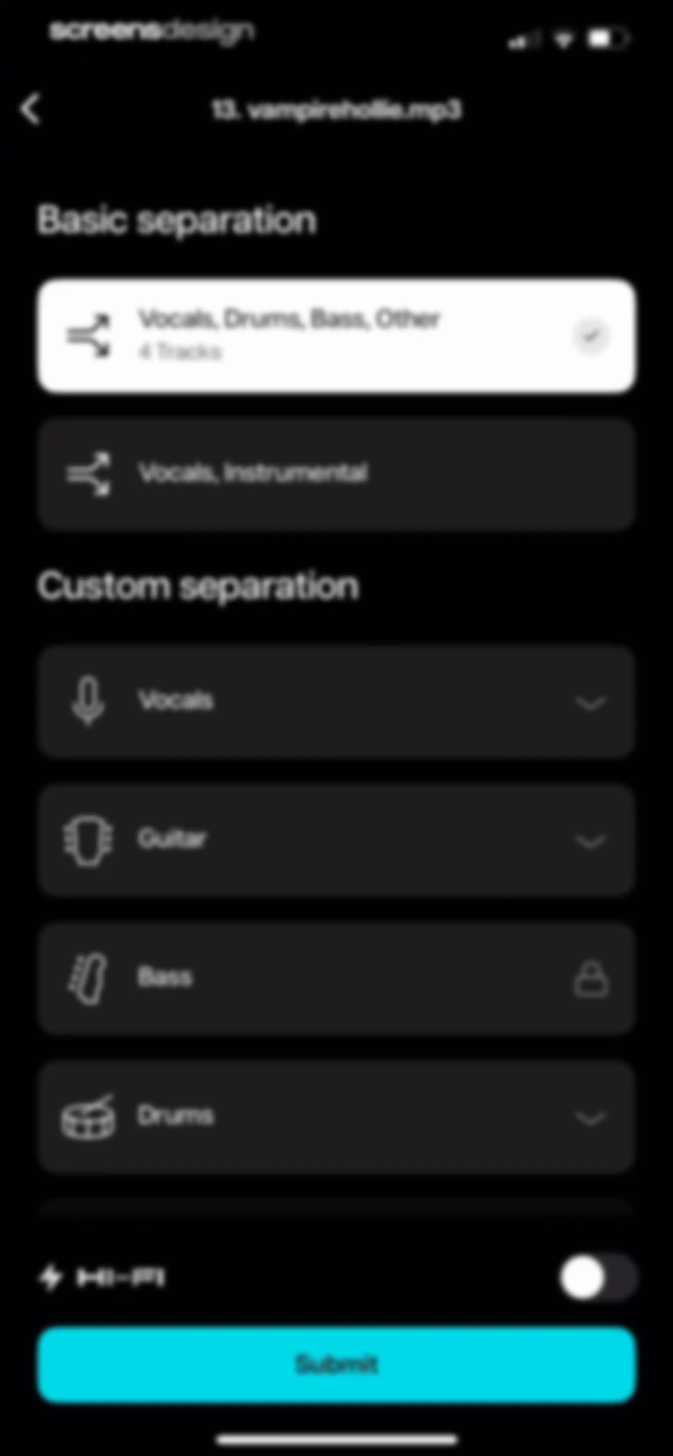 Moises: The Musician's App screen 17