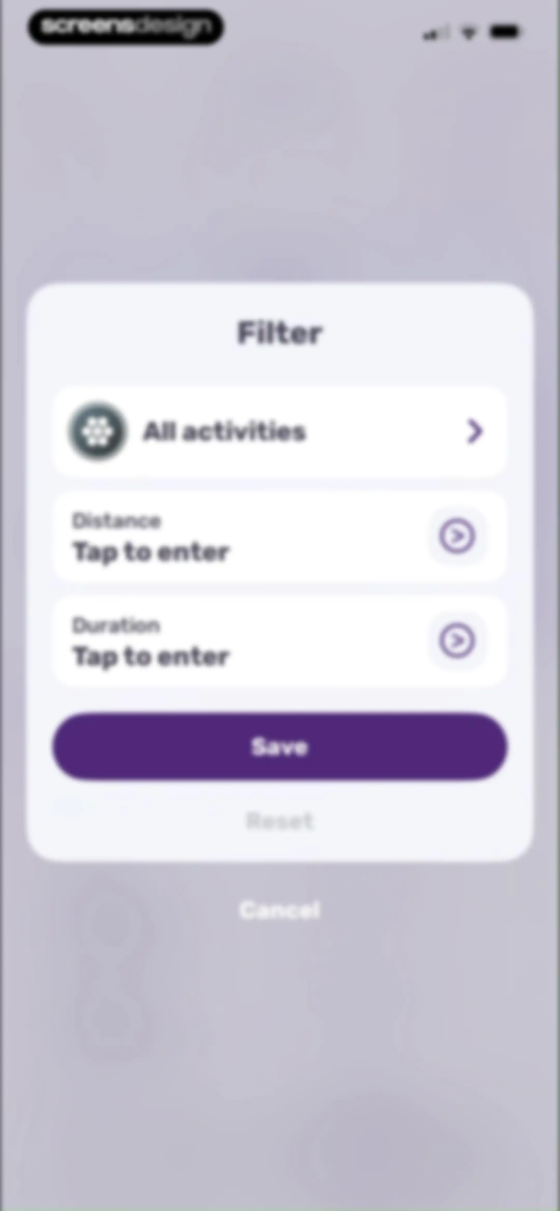 Running Tracker App – FITAPP screen 130
