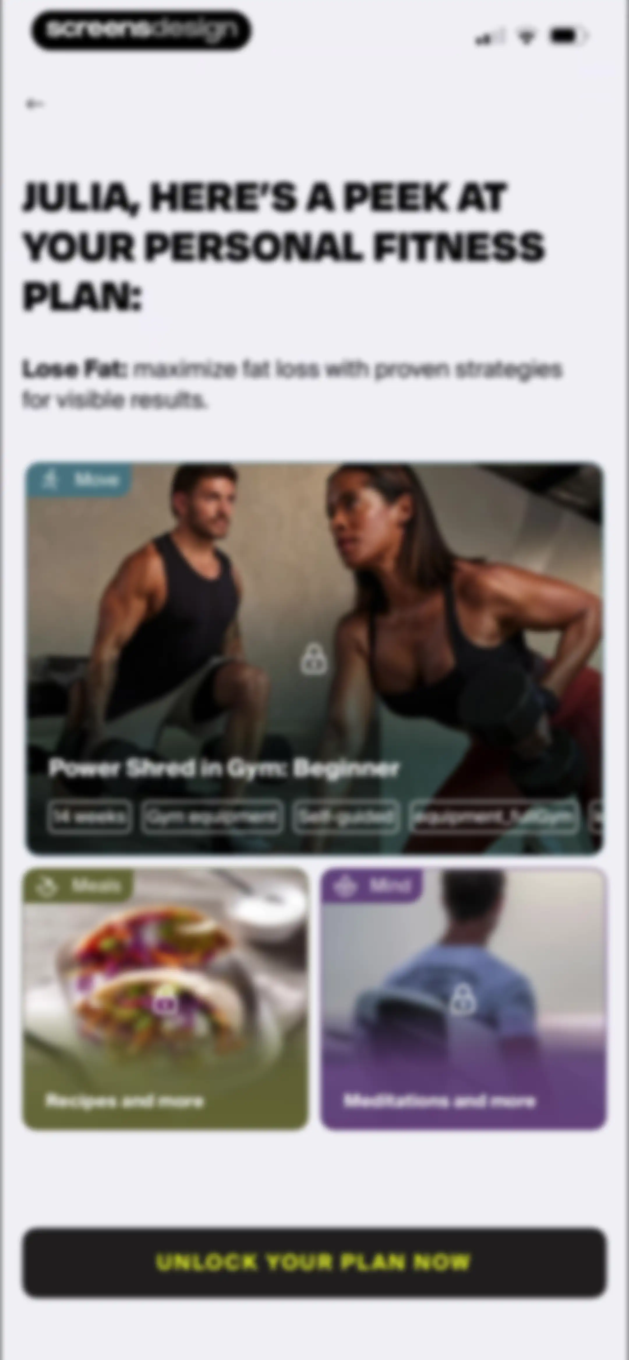 Centr: Strength & Fitness App screen 19