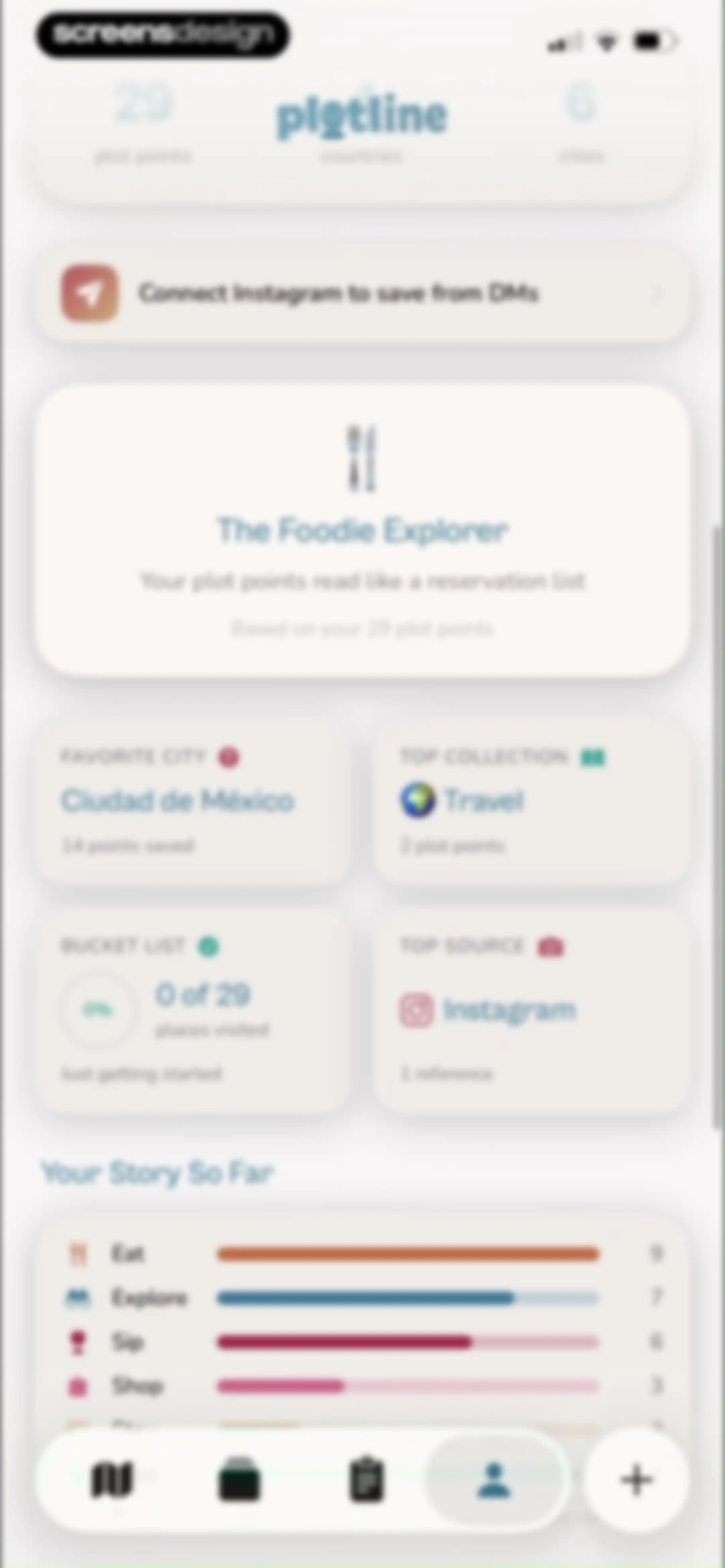 Plotline: Travel Map & Planner screen 128