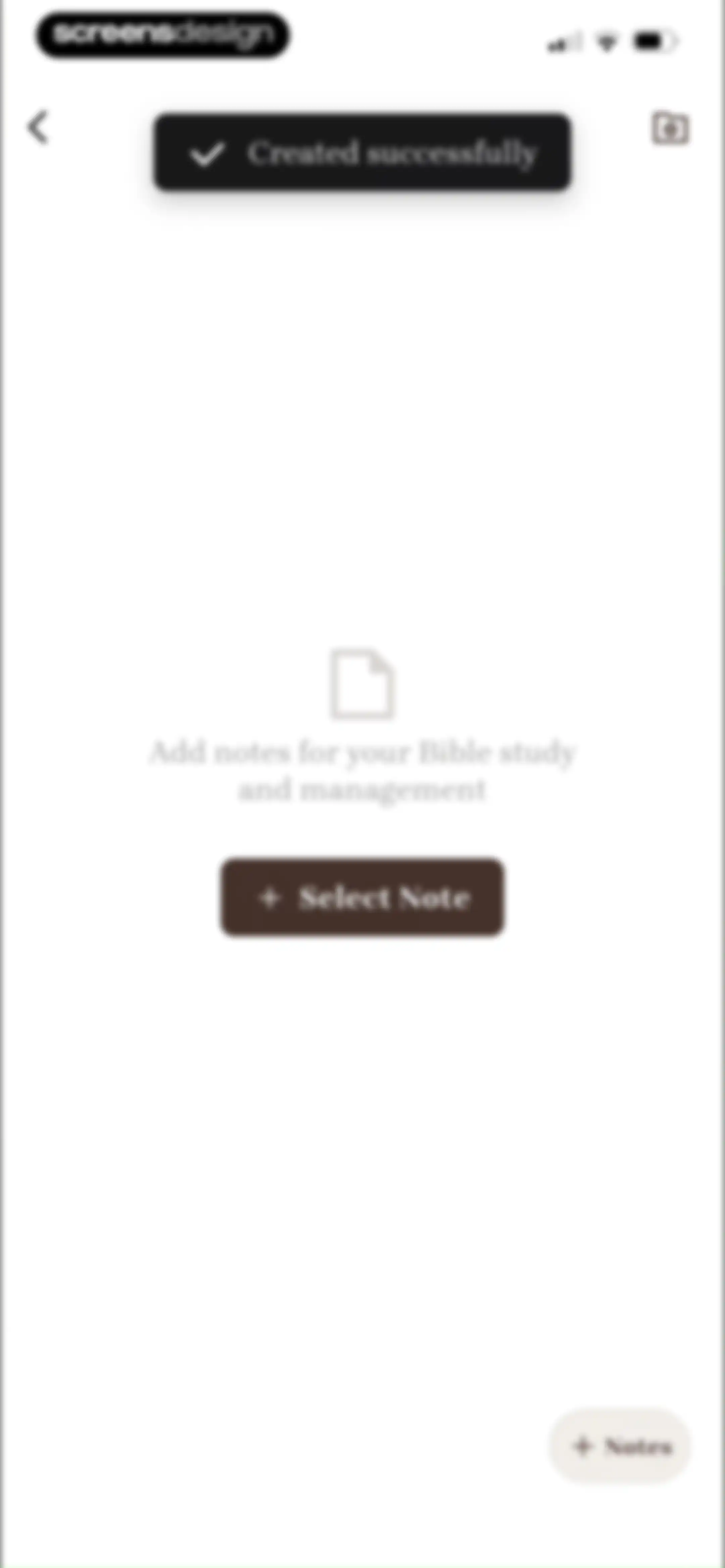 Bible Note: Sermon Notes screen 95