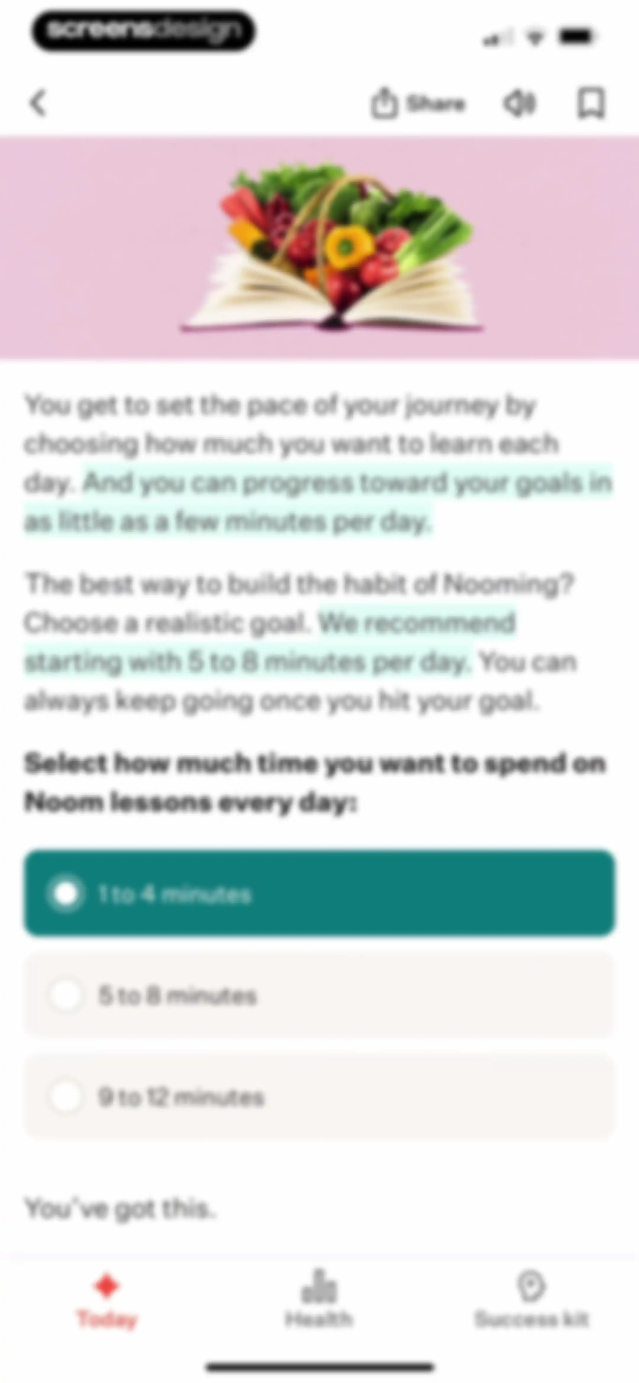 Noom Weight Loss, Food Tracker screen 120