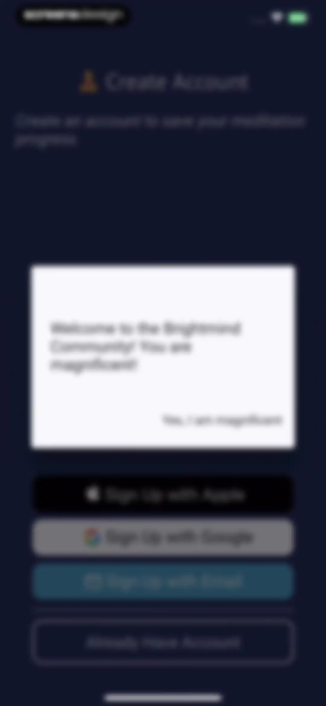 Brightmind Meditation screen 13