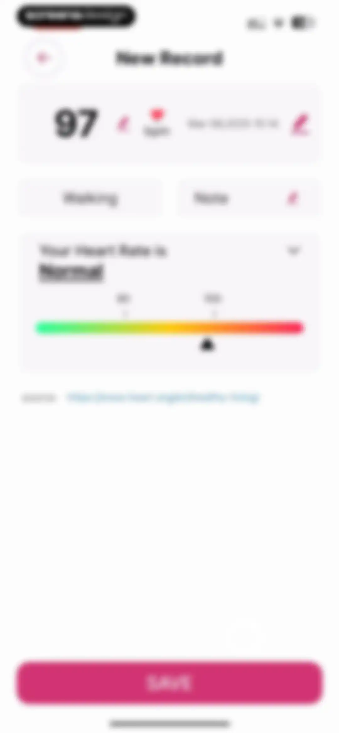 Blood Pressure-Monitor Tracker screen 94