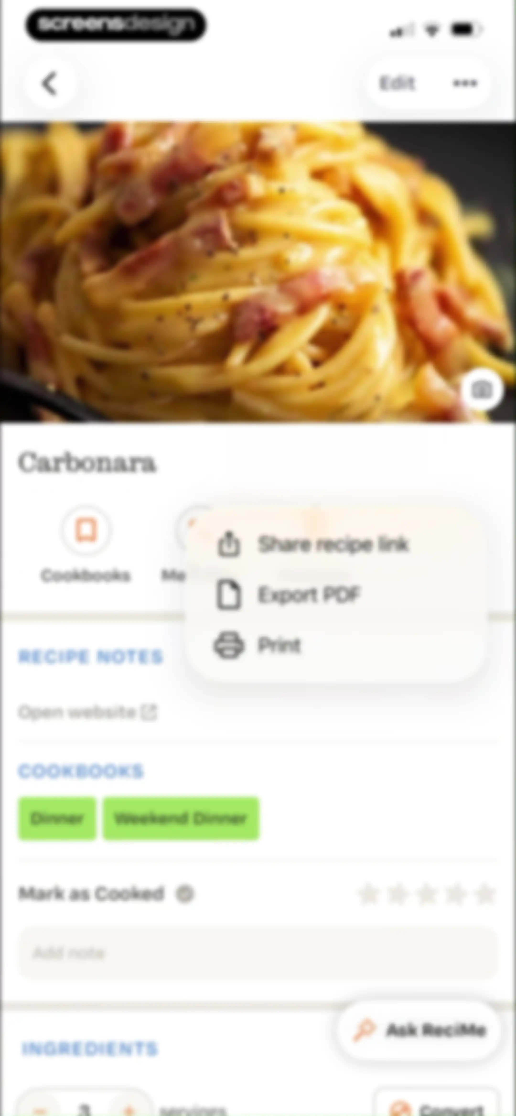 ReciMe: Recipes & Meal Planner screen 61