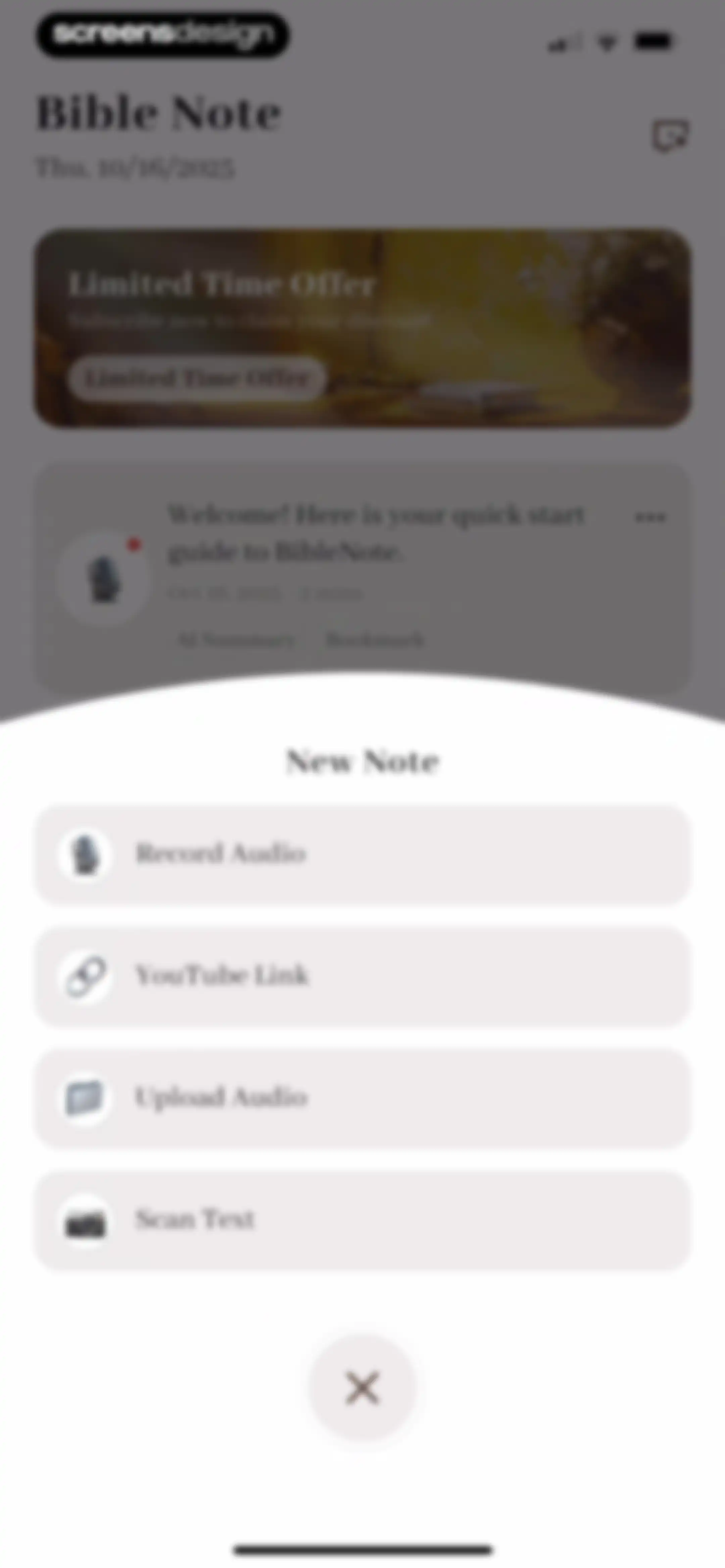 Bible Note: Sermon Notes screen 20