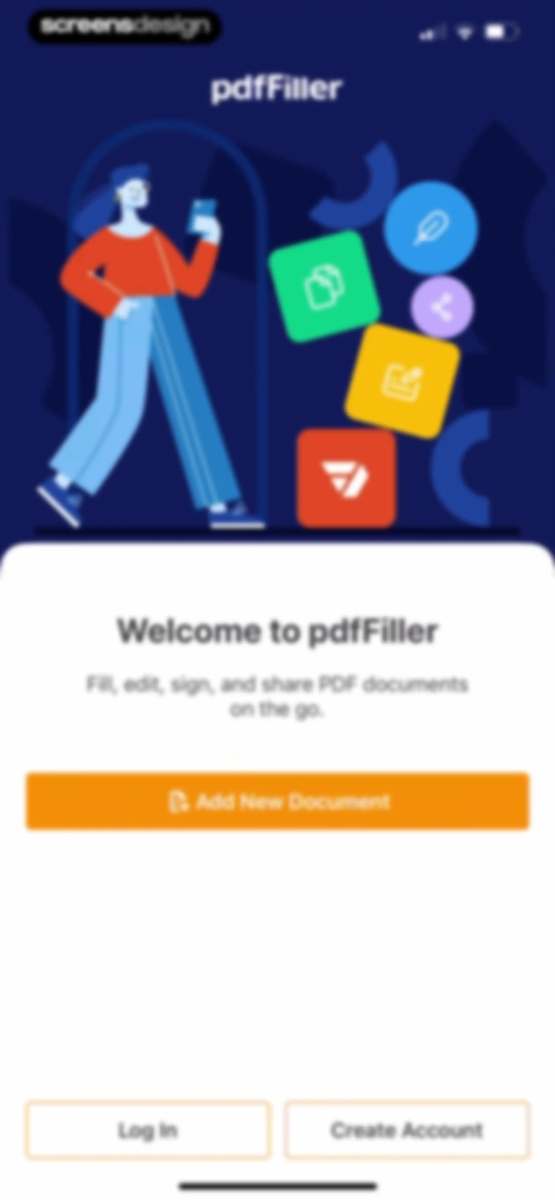 pdfFiller: edit PDF documents screen 3