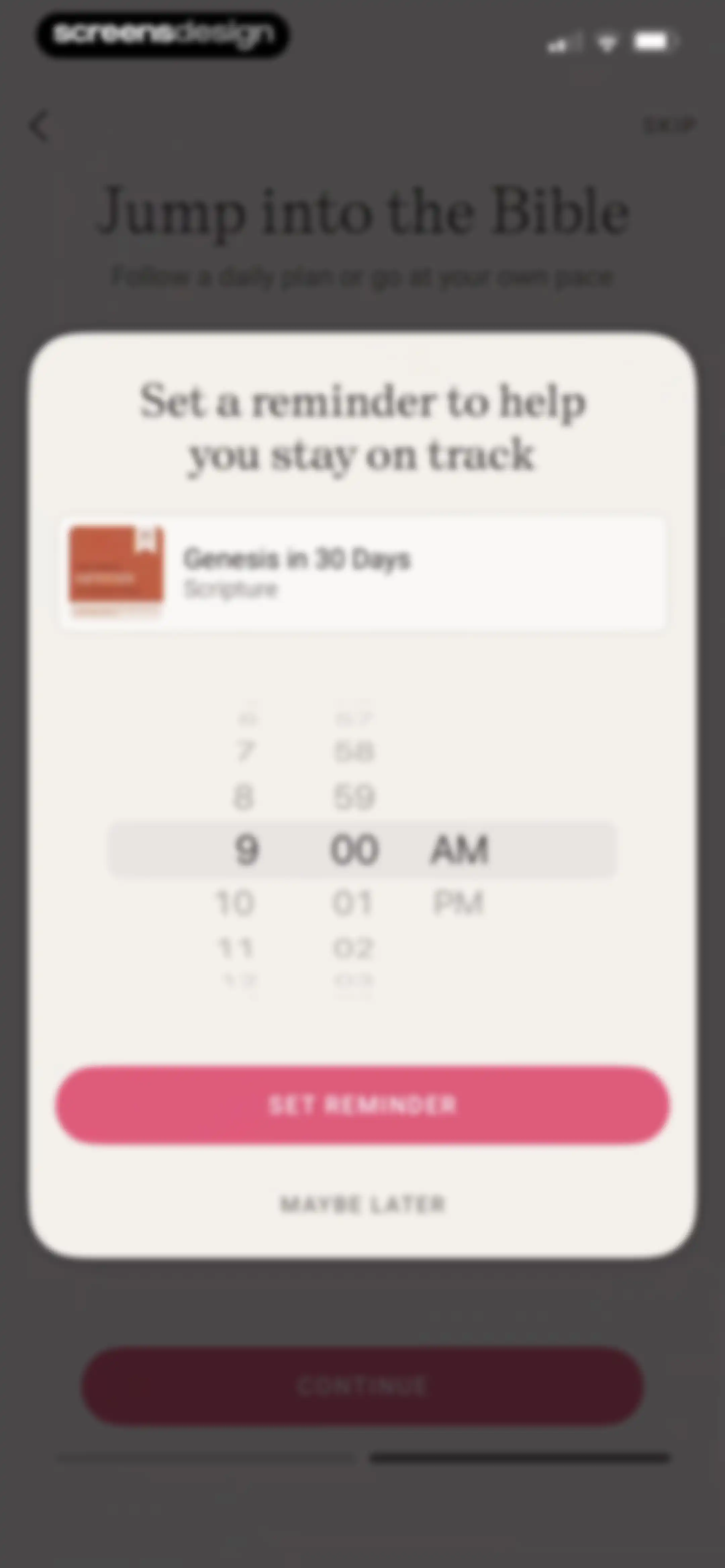 Dwell: Audio Bible screen 4