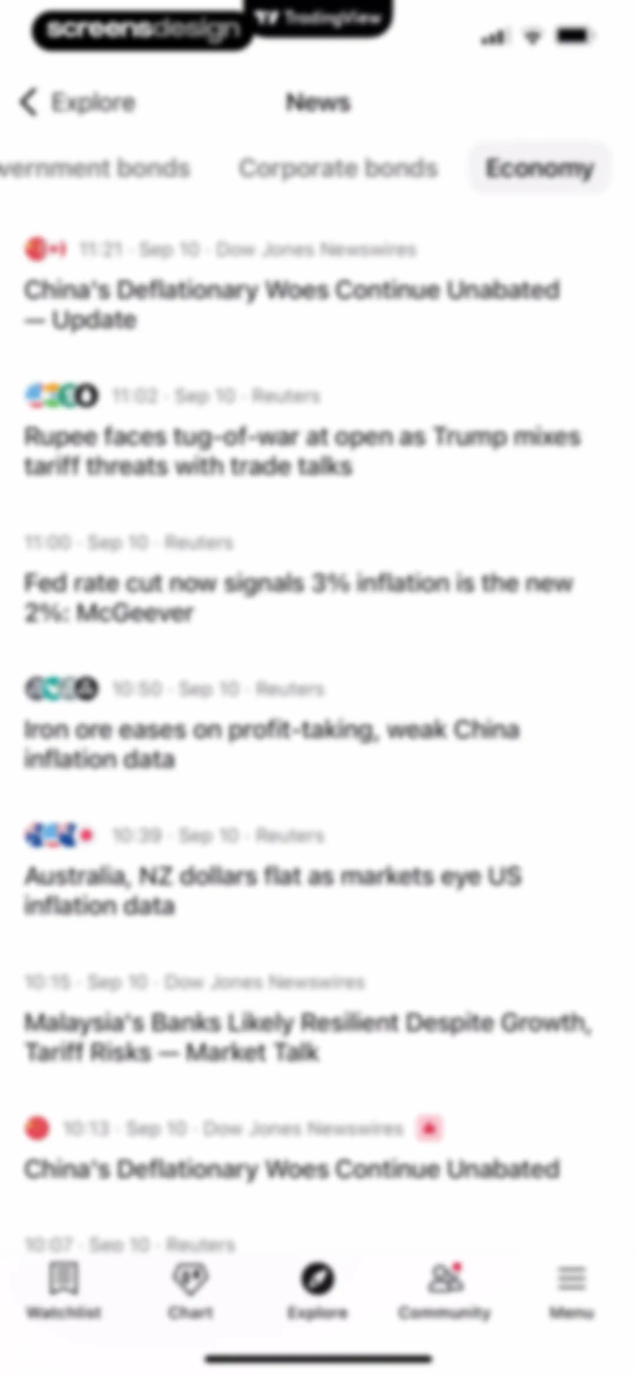 TradingView: Track All Markets screen 186