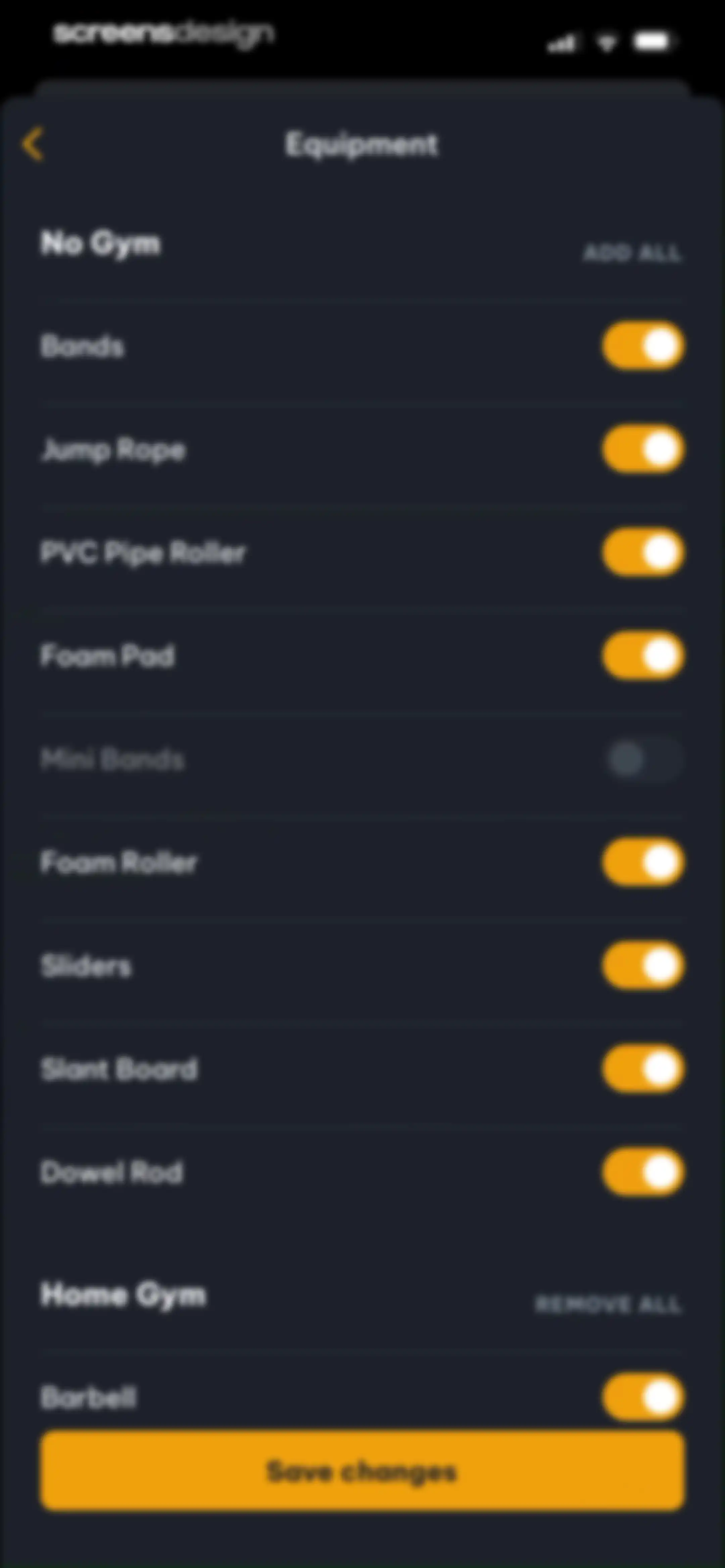 Peak Strength screen 74
