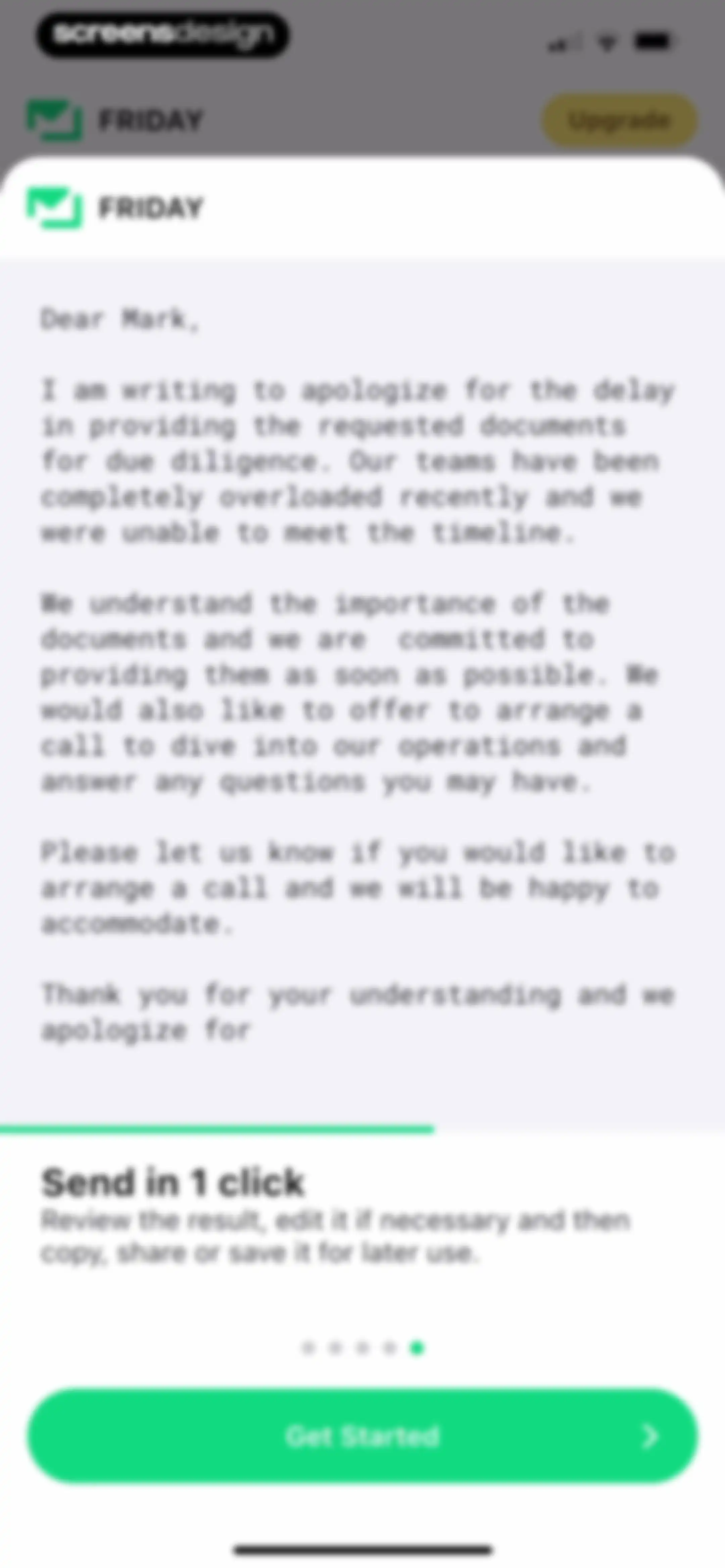 Friday AI Email Writer screen 6