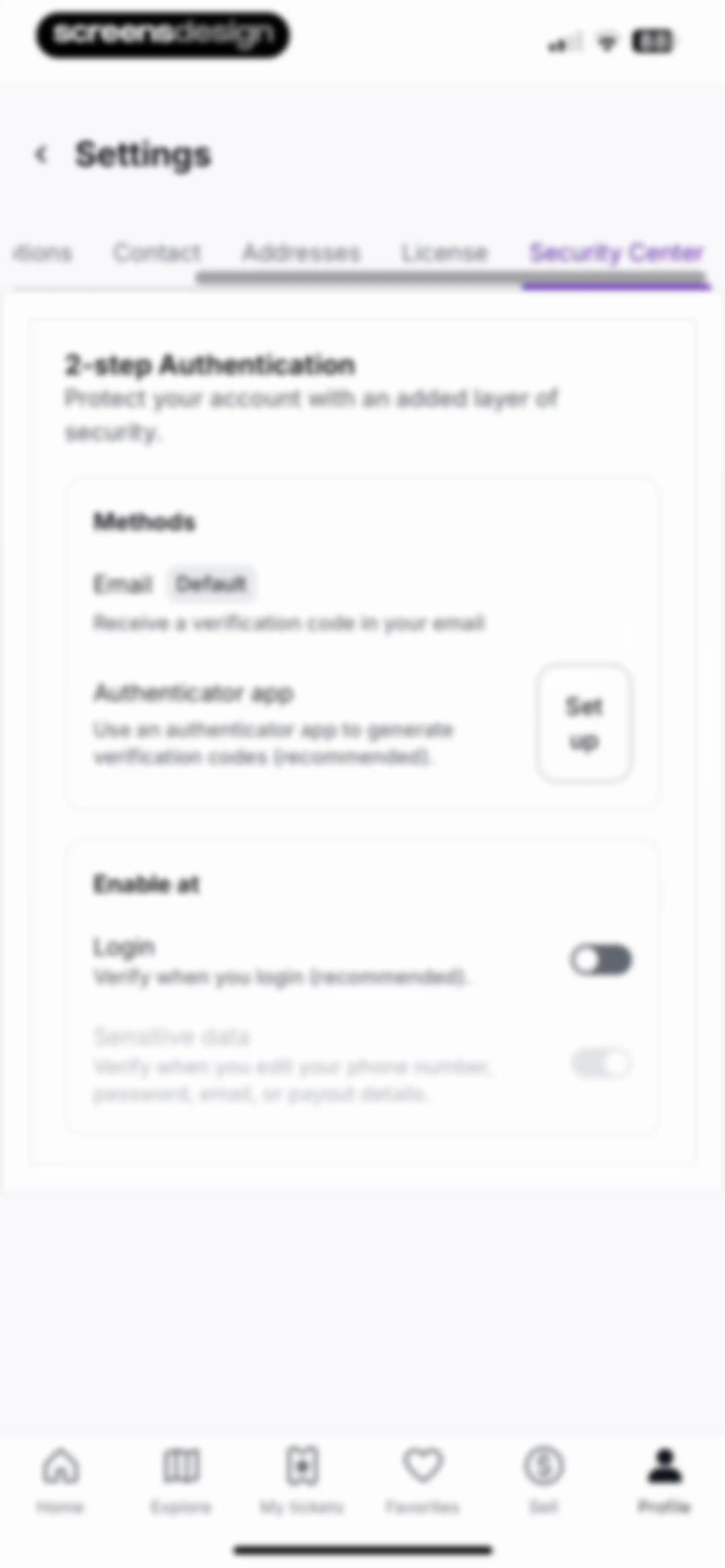 StubHub: Event Tickets screen 102