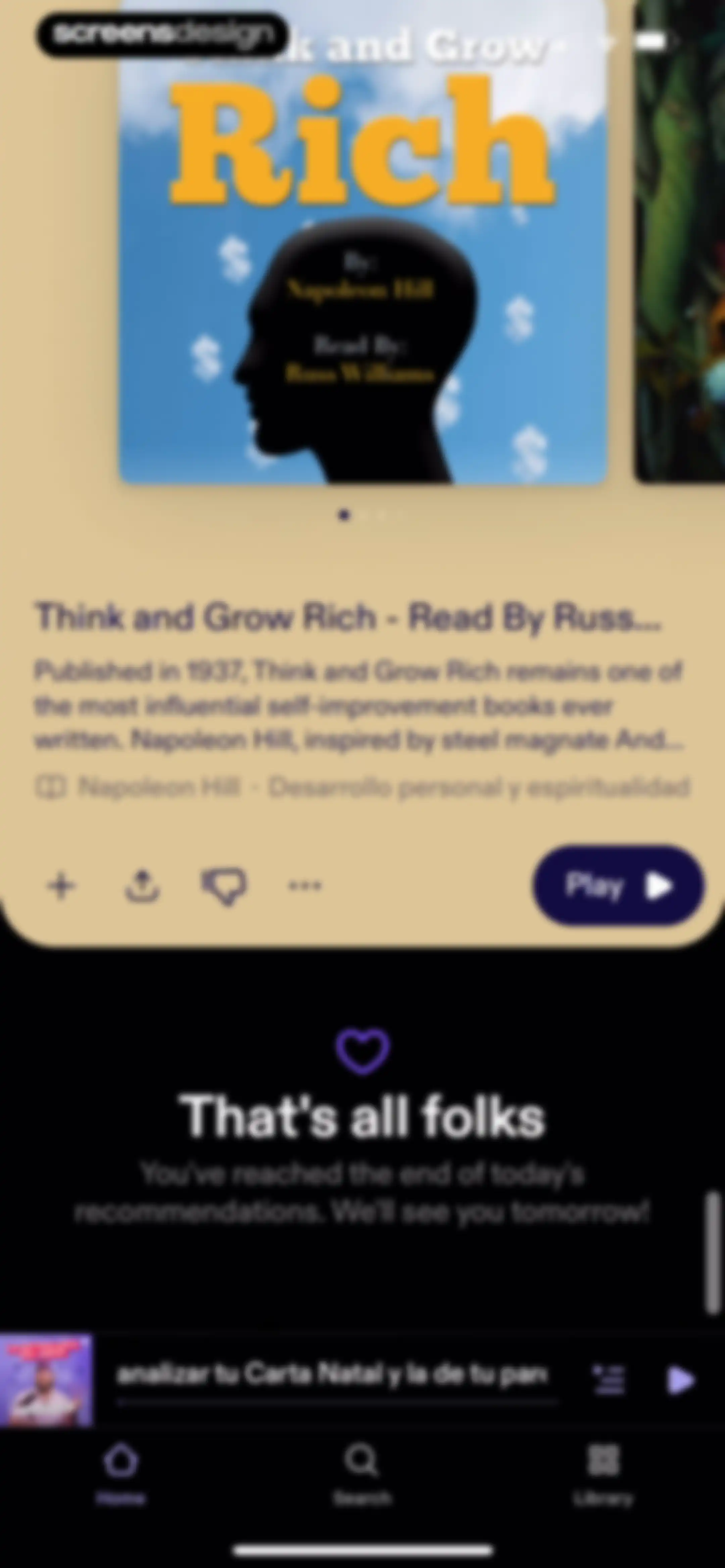 Podimo: Podcasts & audiobooks screen 75