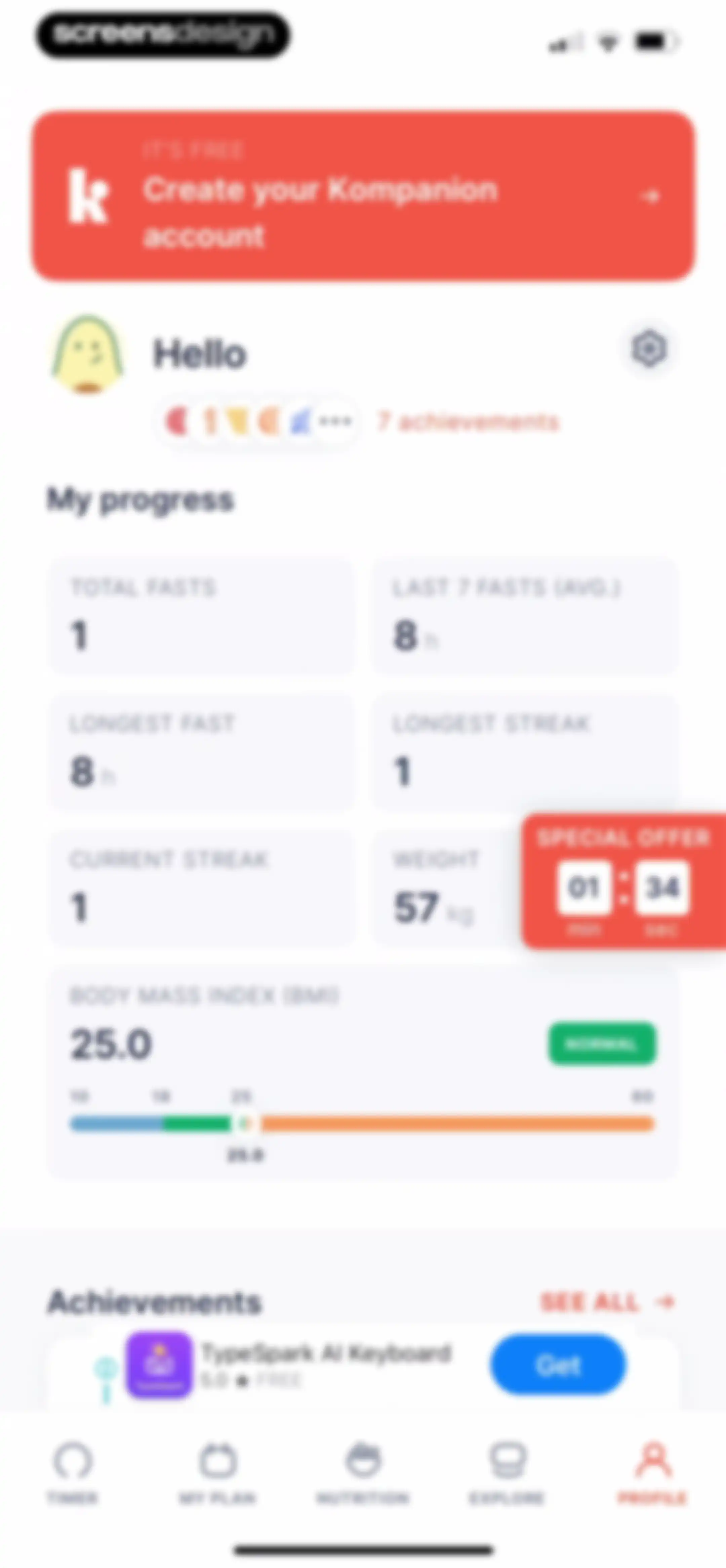 Kompanion: Weight Loss Plan screen 193