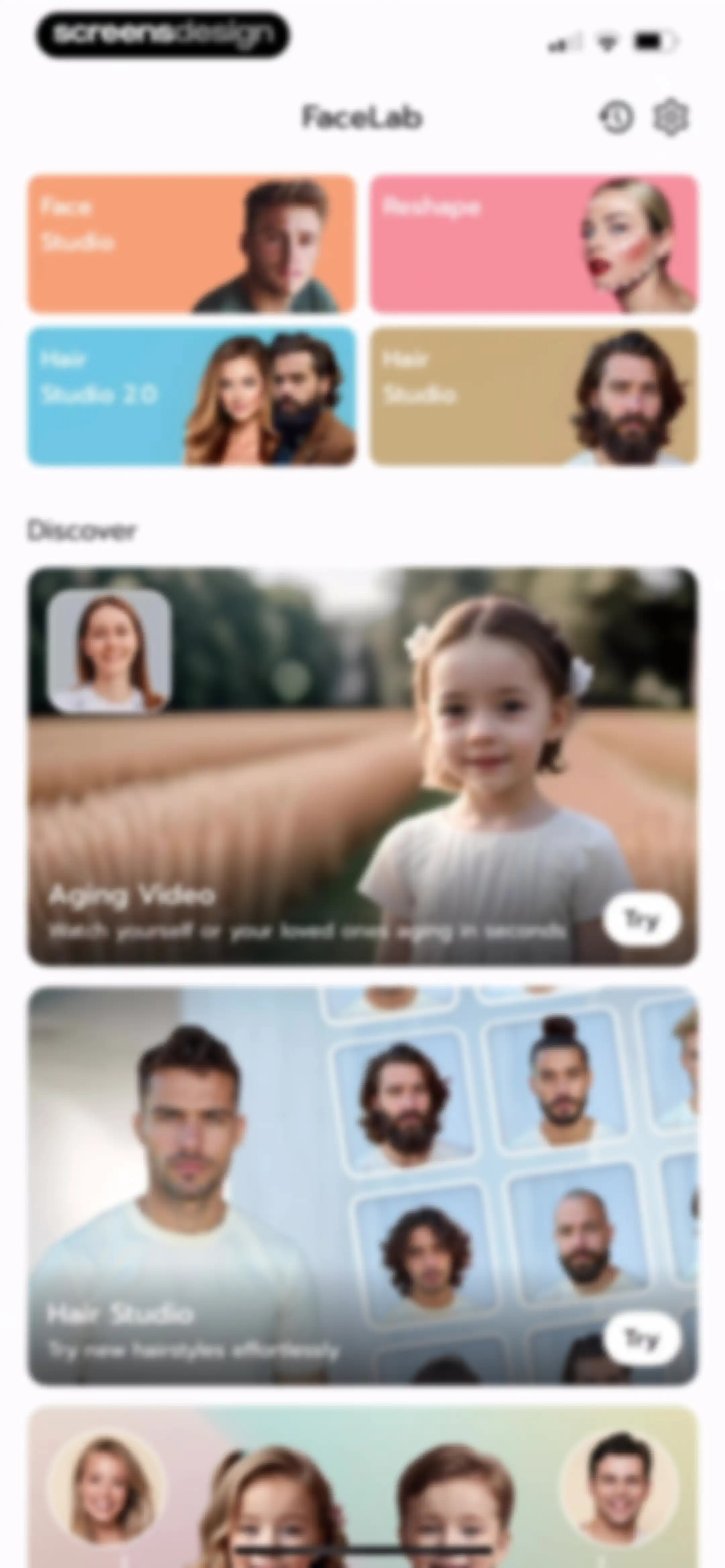 FaceLab: Face Age, Hair Filter screen 41