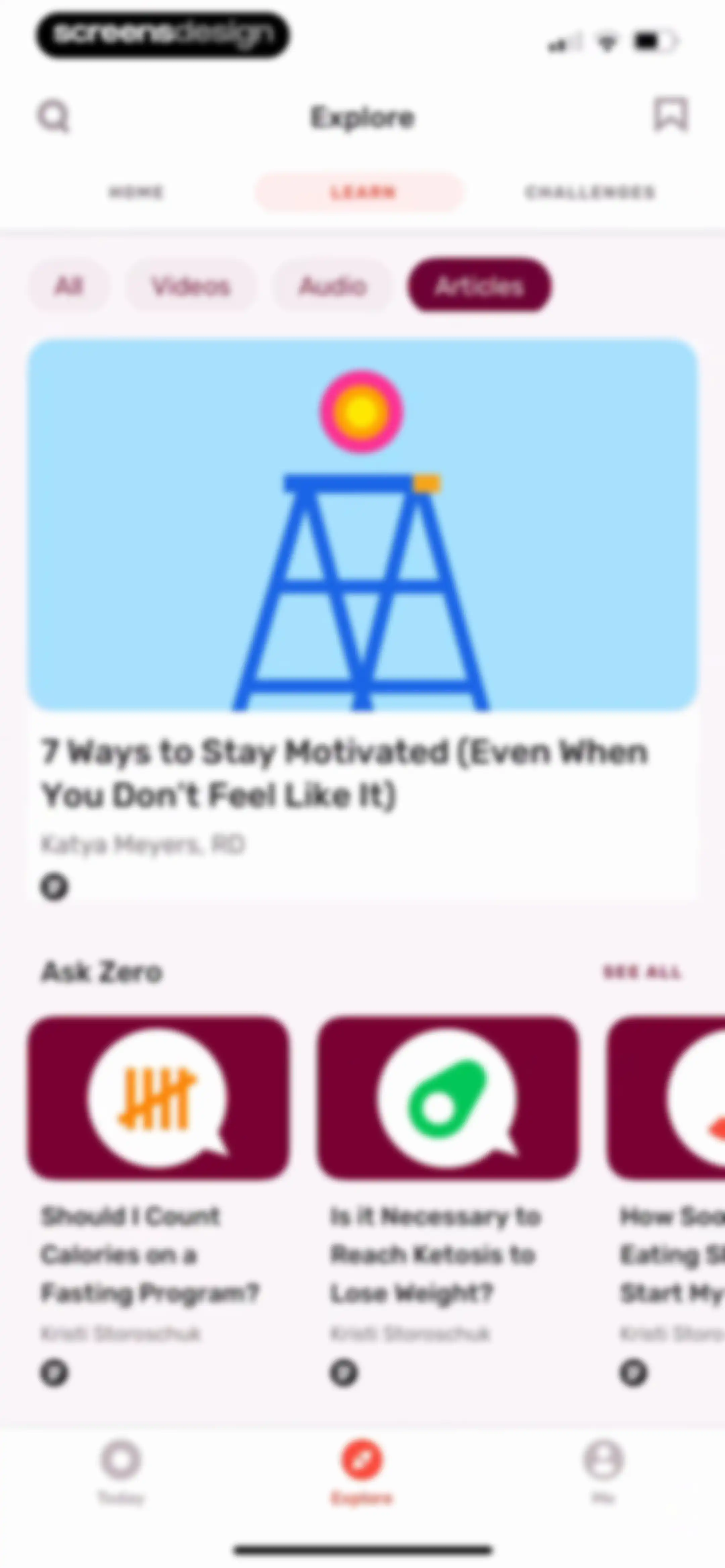 Zero: Fasting & Food Tracker screen 95
