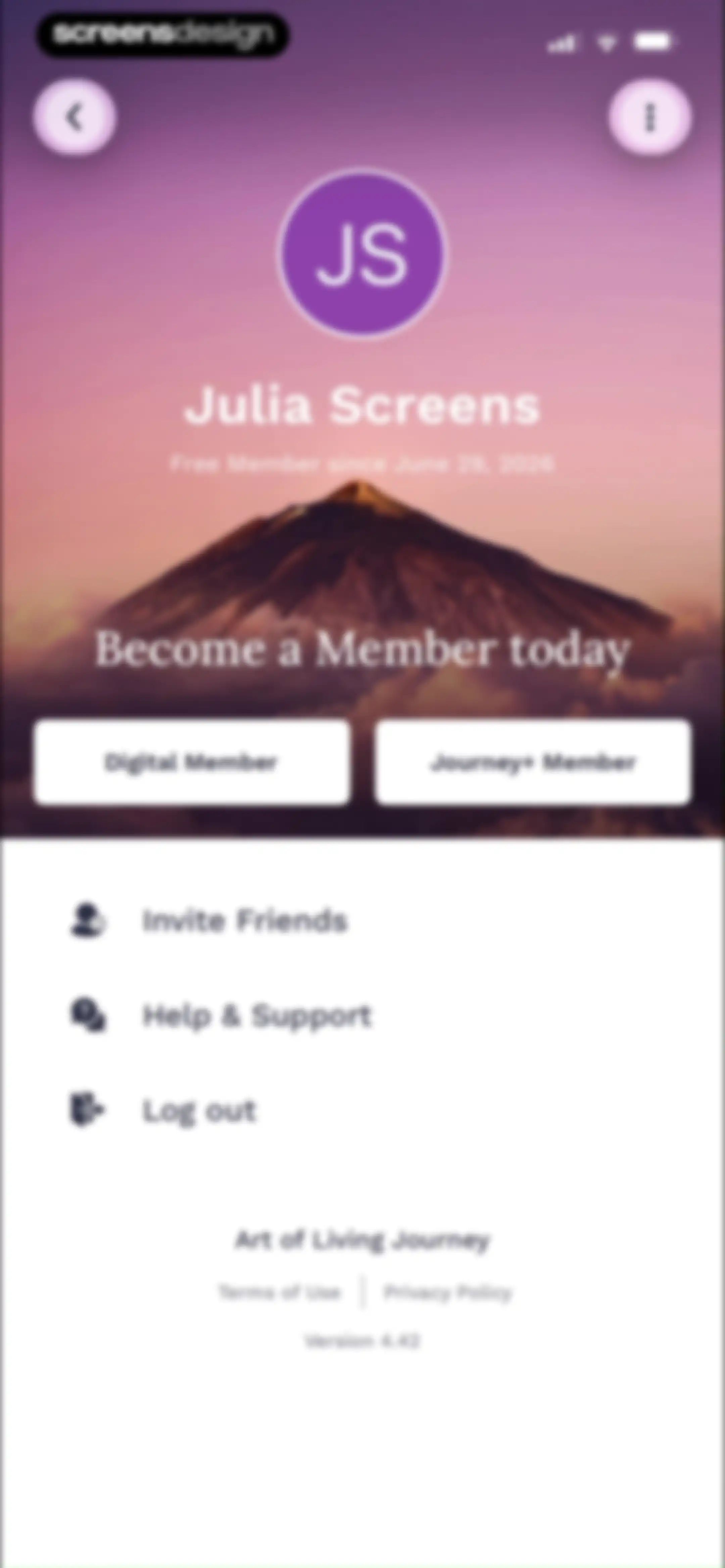 Art of Living Official App screen 74