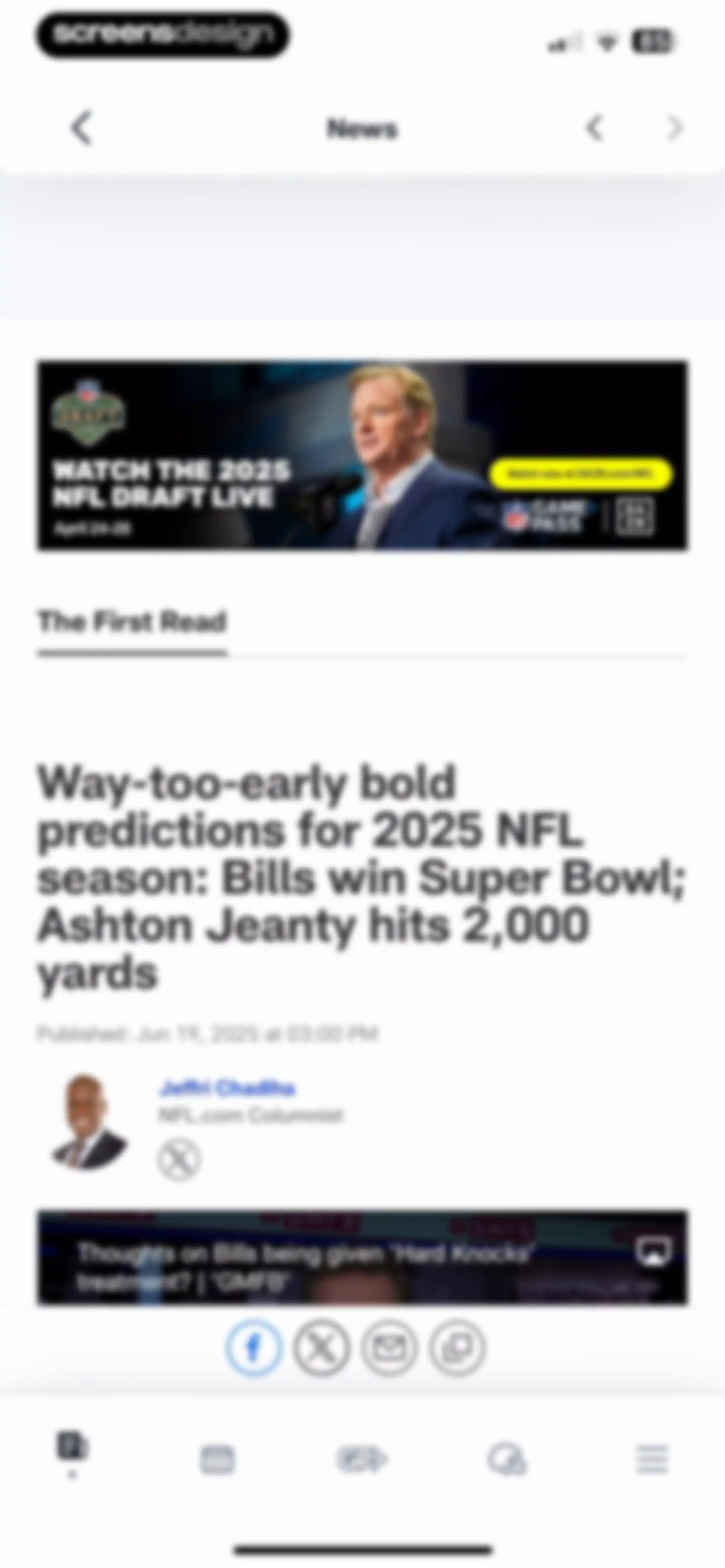 NFL screen 40