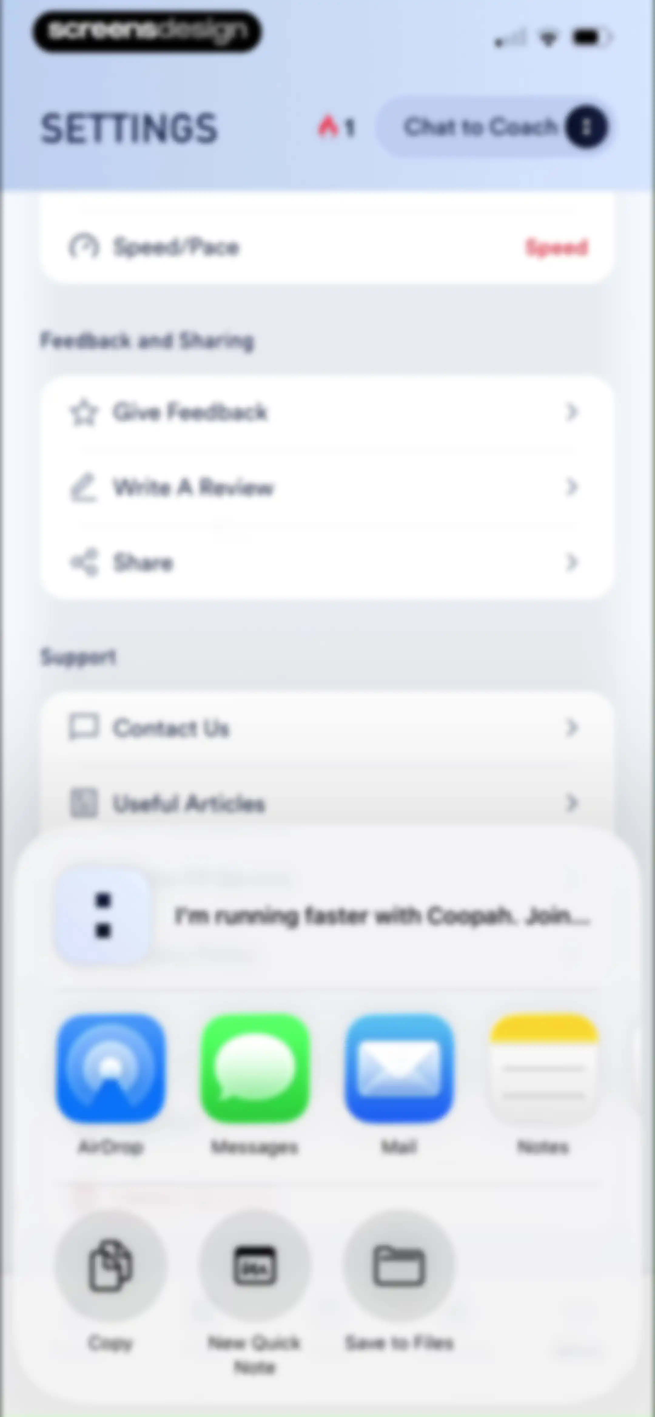 Coopah: The Run Coaching App screen 171