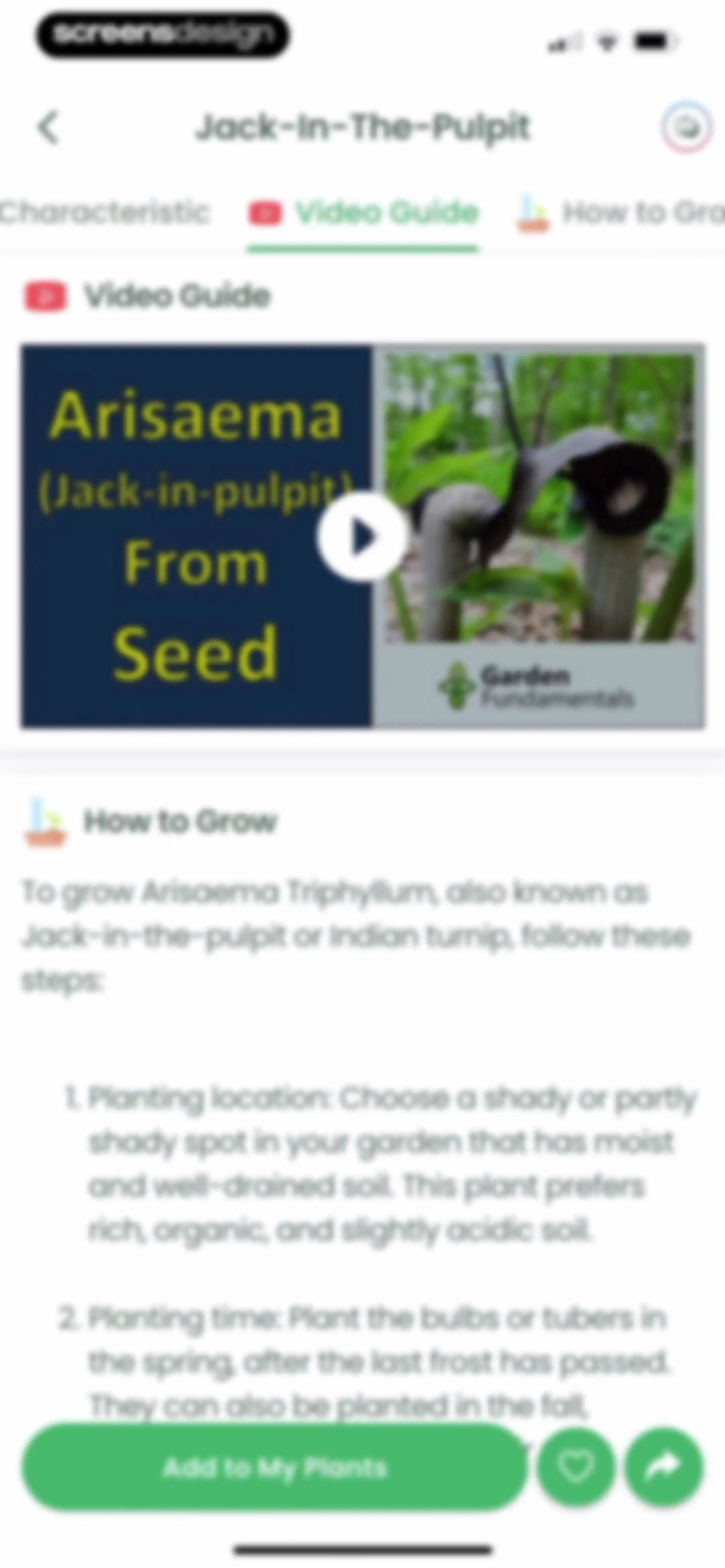 Plant Identifier: Plantiary screen 38