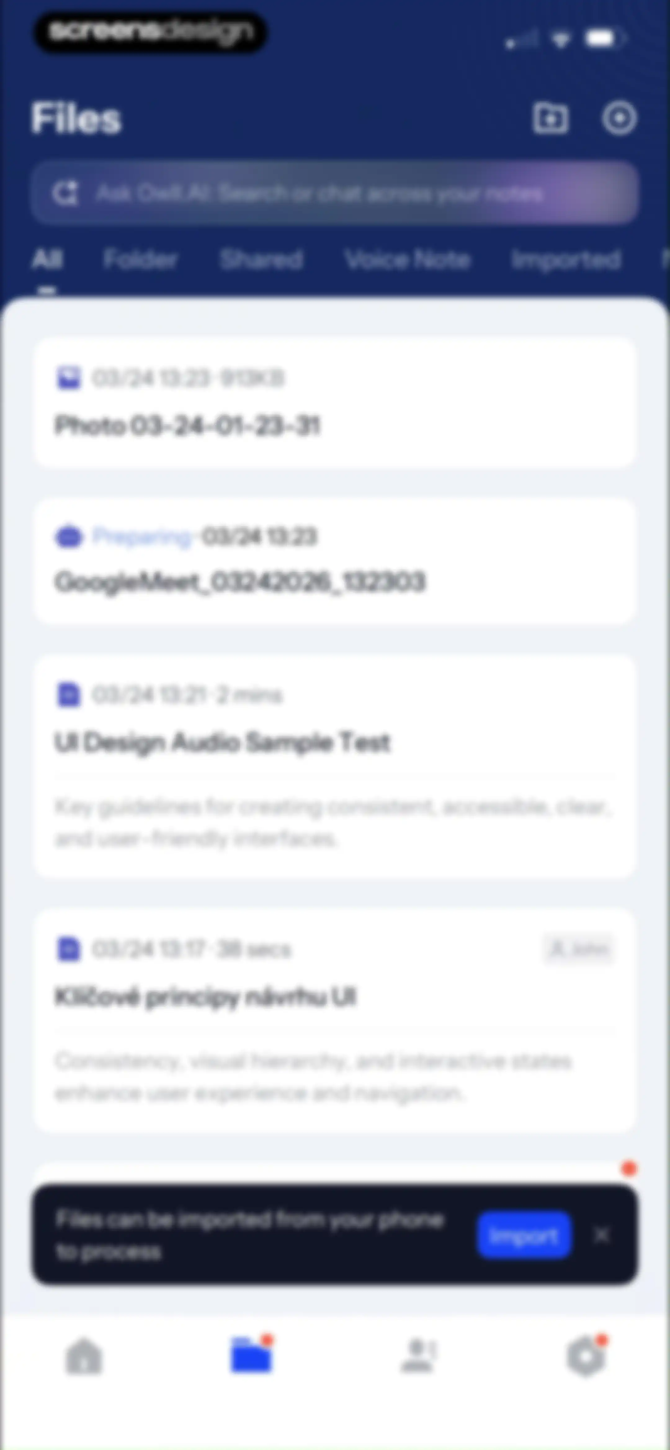 Owll:AI Note Taker & Assistant screen 73