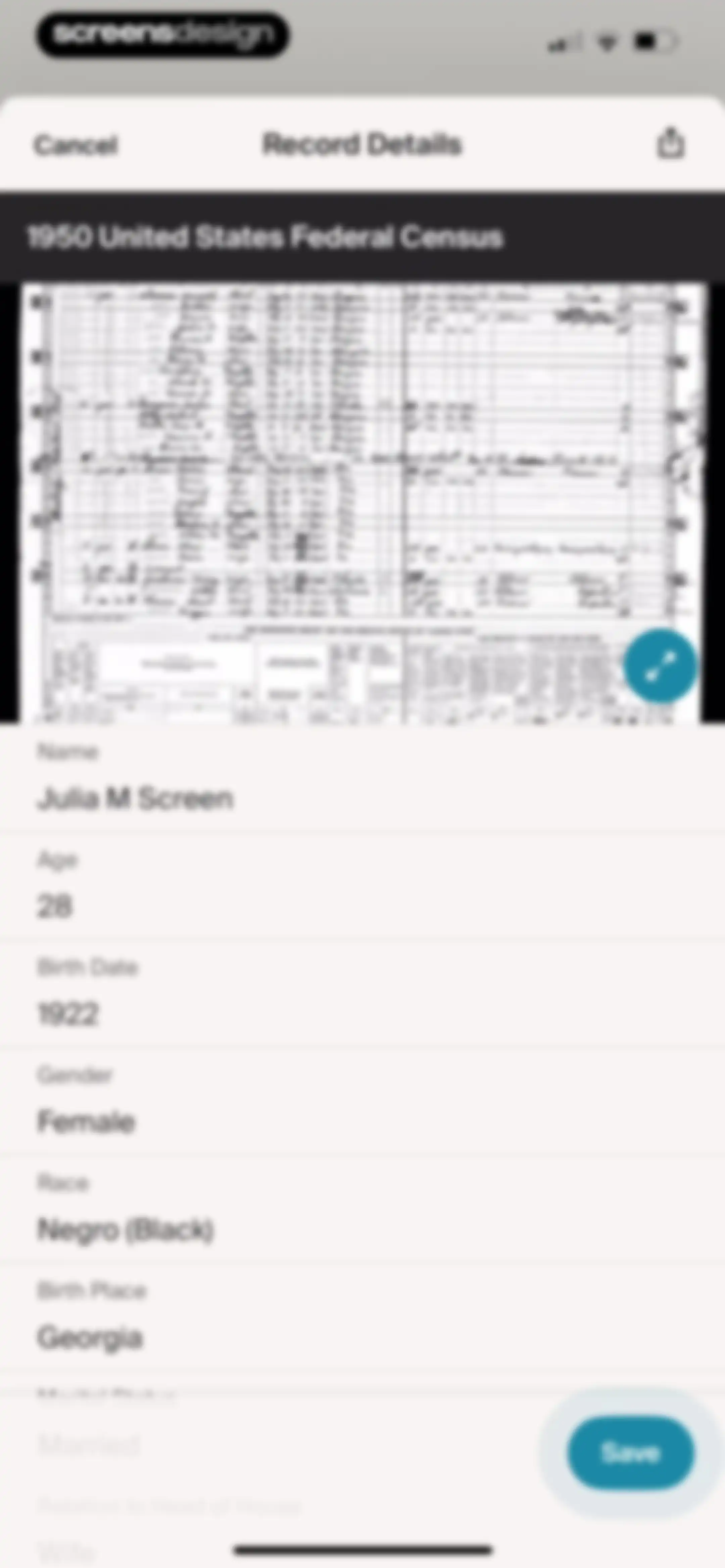 Ancestry: Family History & DNA screen 186
