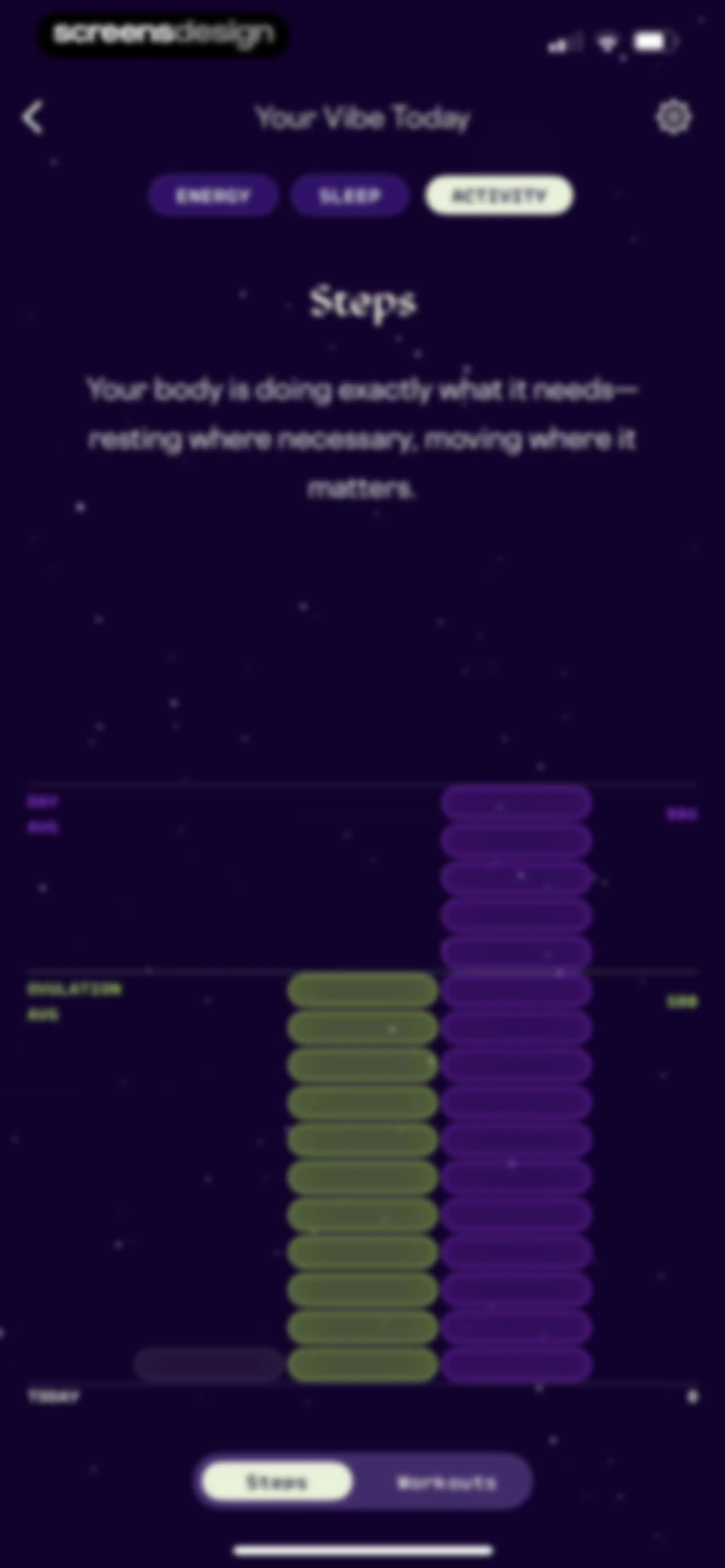 Stardust Period Tracker screen 87