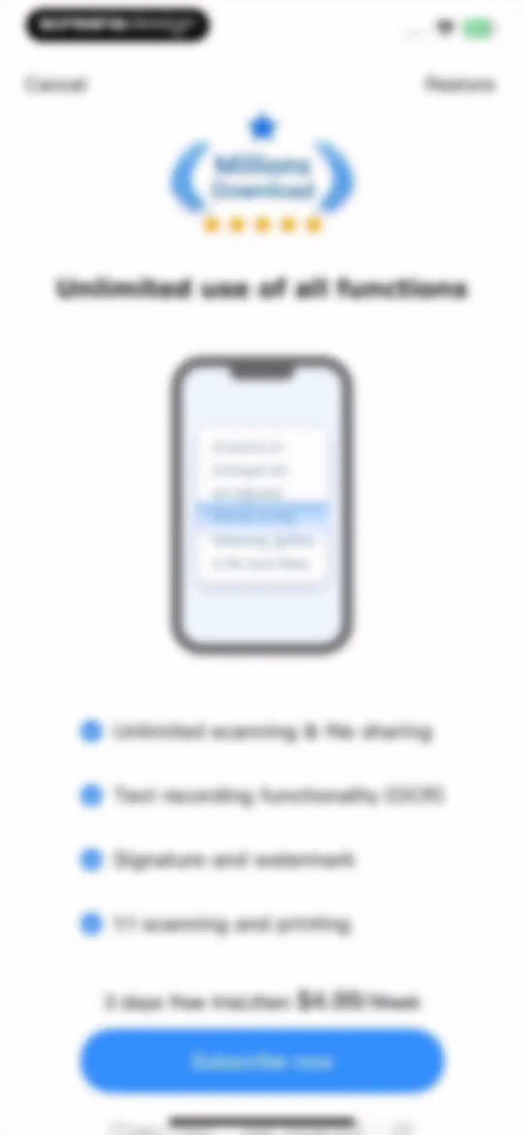 ScanAny-PDF Scanner App screen 5