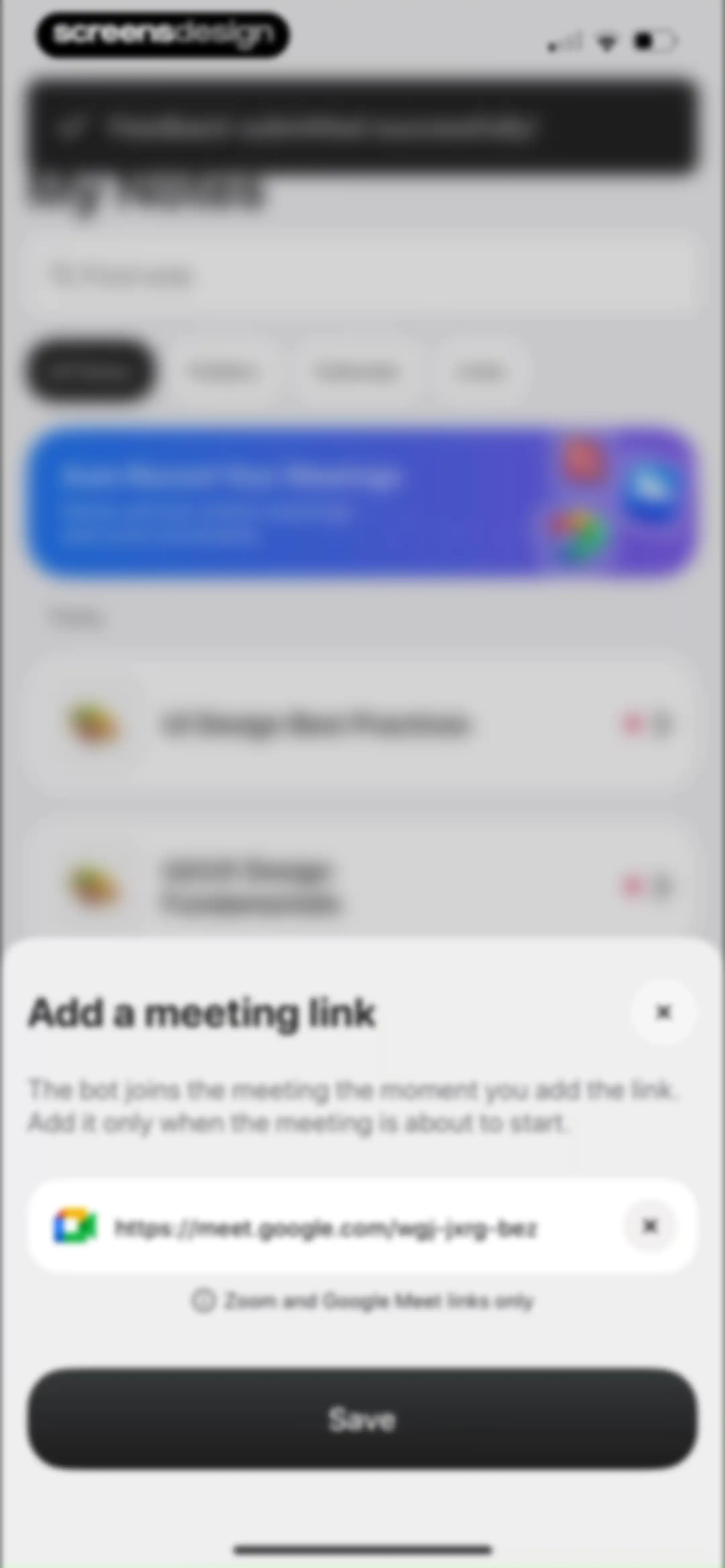 Notee: AI Note Taker screen 67